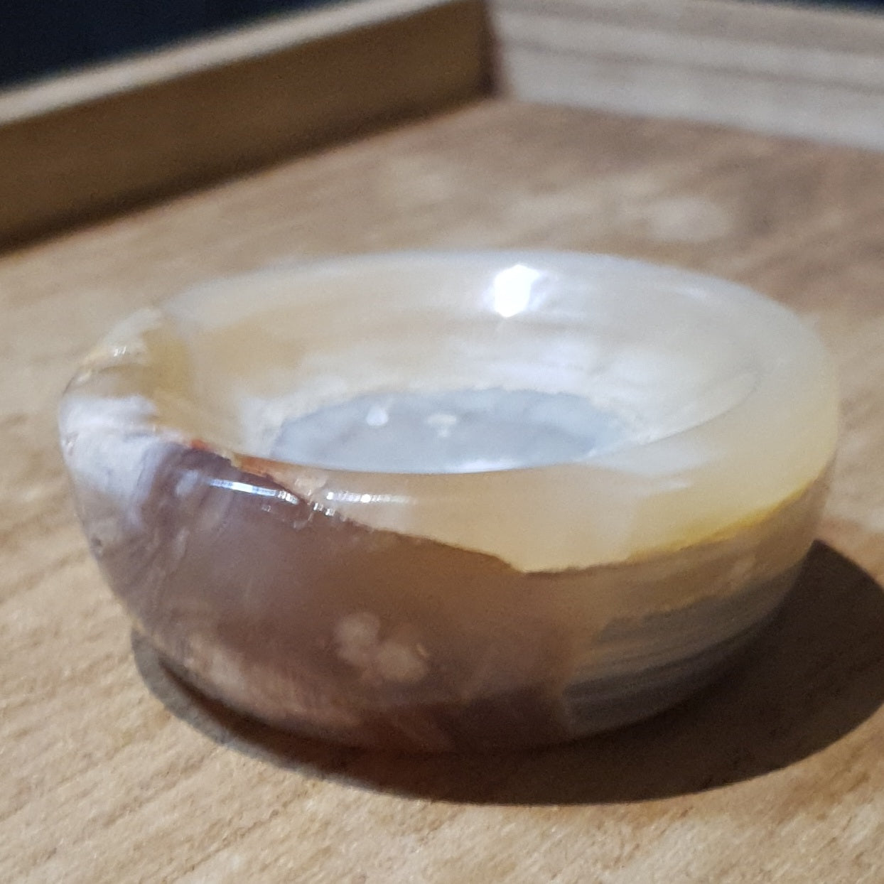 Flower Agate Small Bowl.