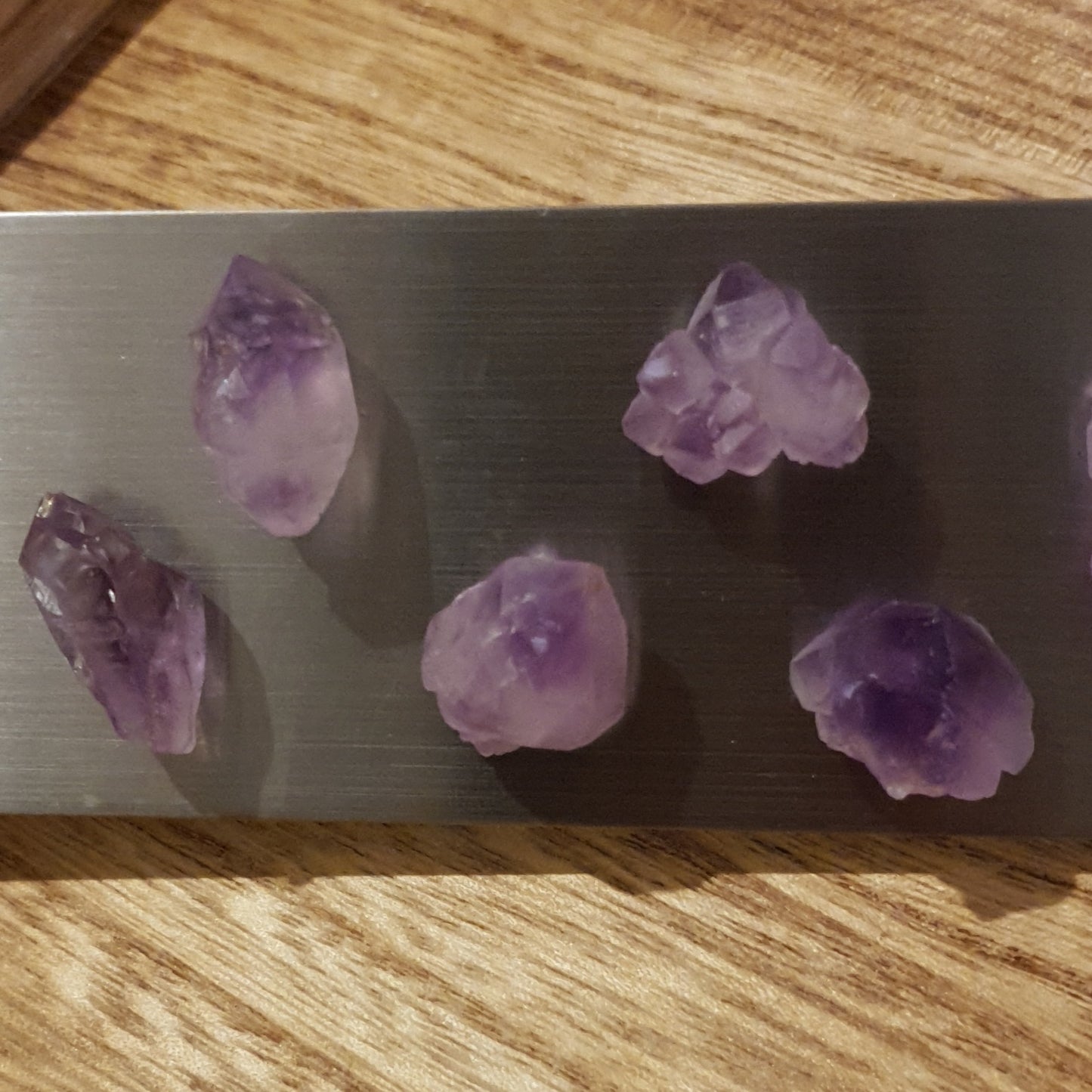 Raw Popcorn Amethyst Magnet.