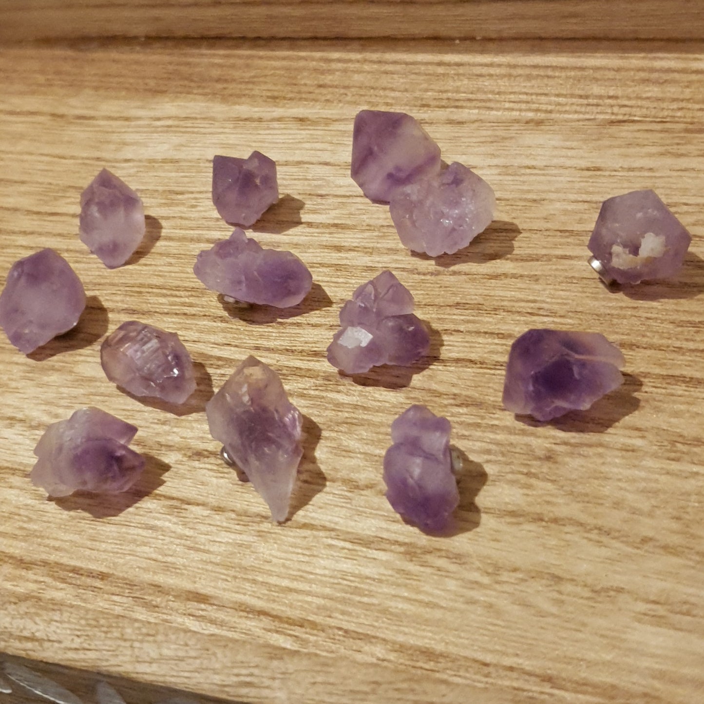 Raw Popcorn Amethyst Magnet.