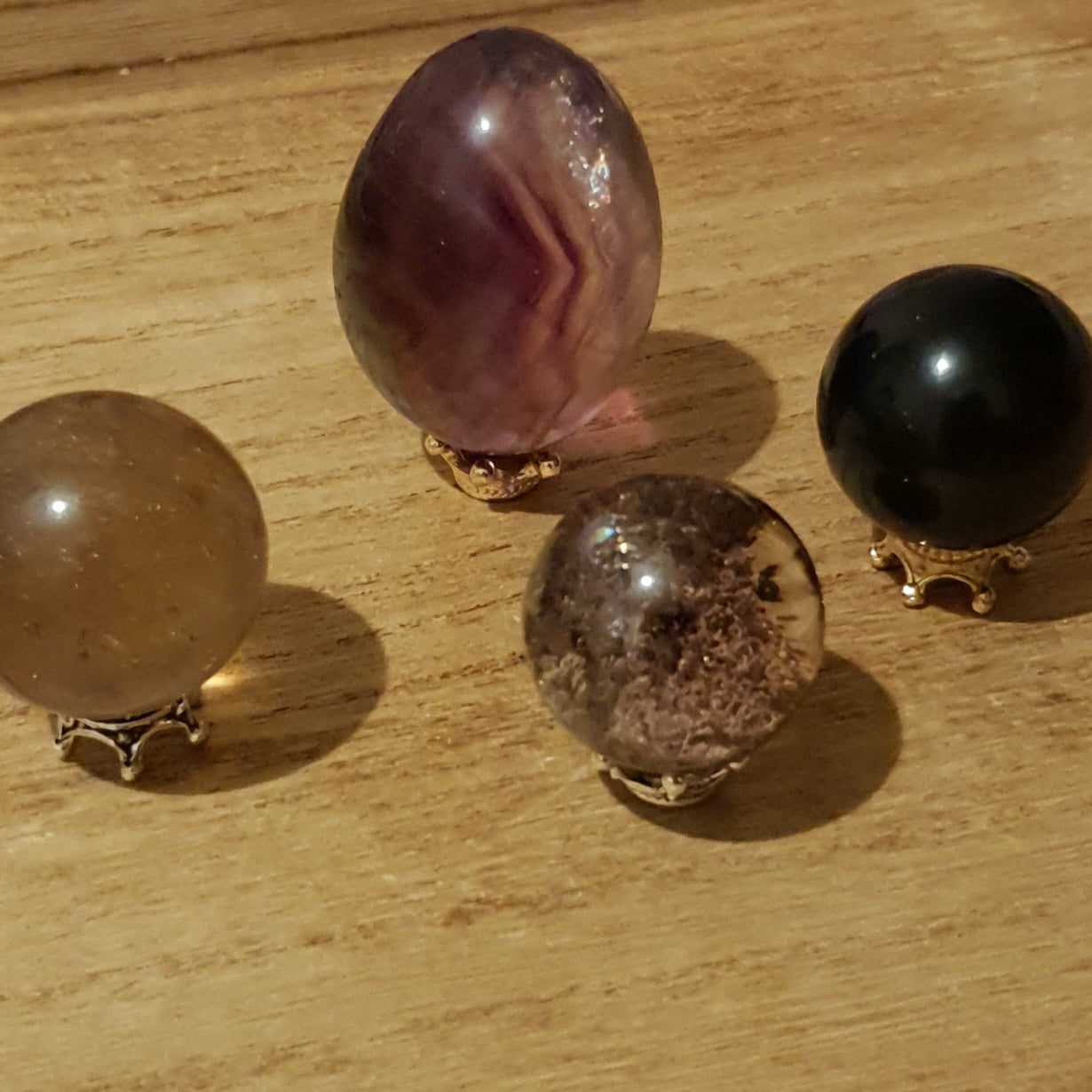 Miniature Crown Sphere Stands.