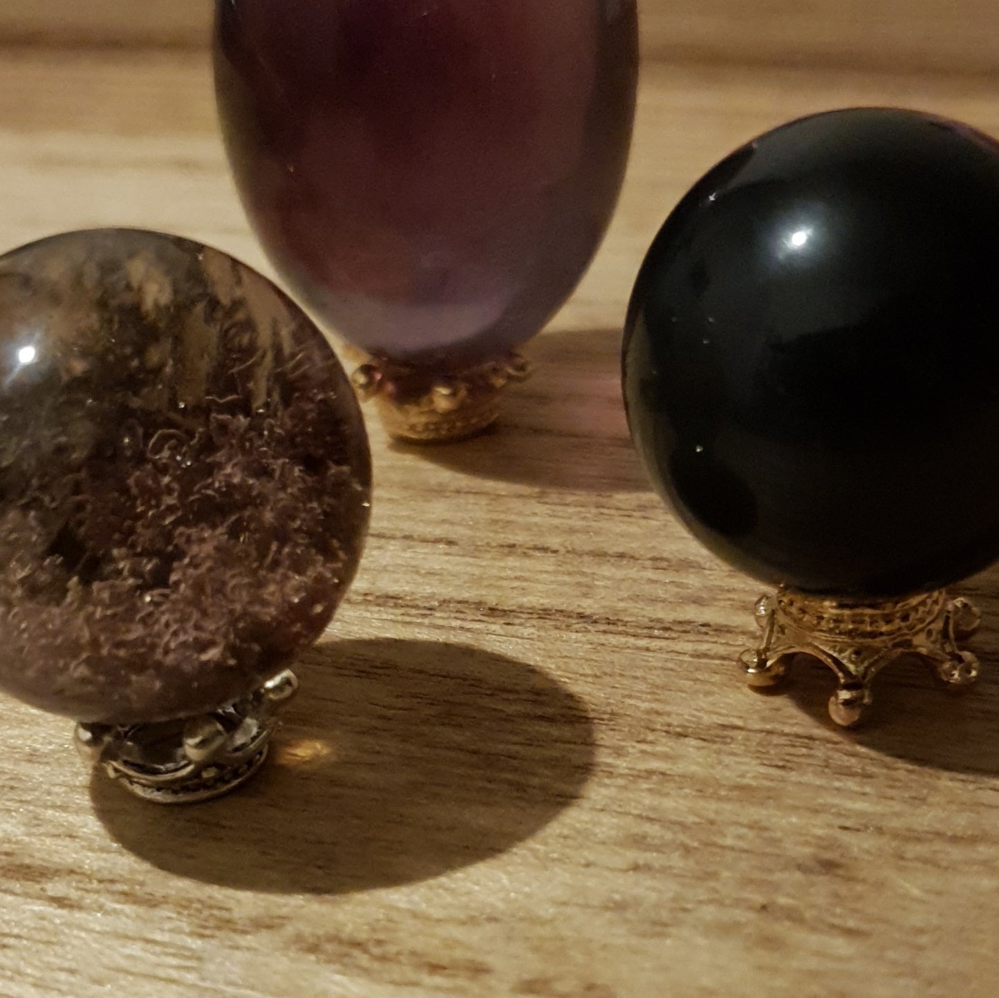 Miniature Crown Sphere Stands.