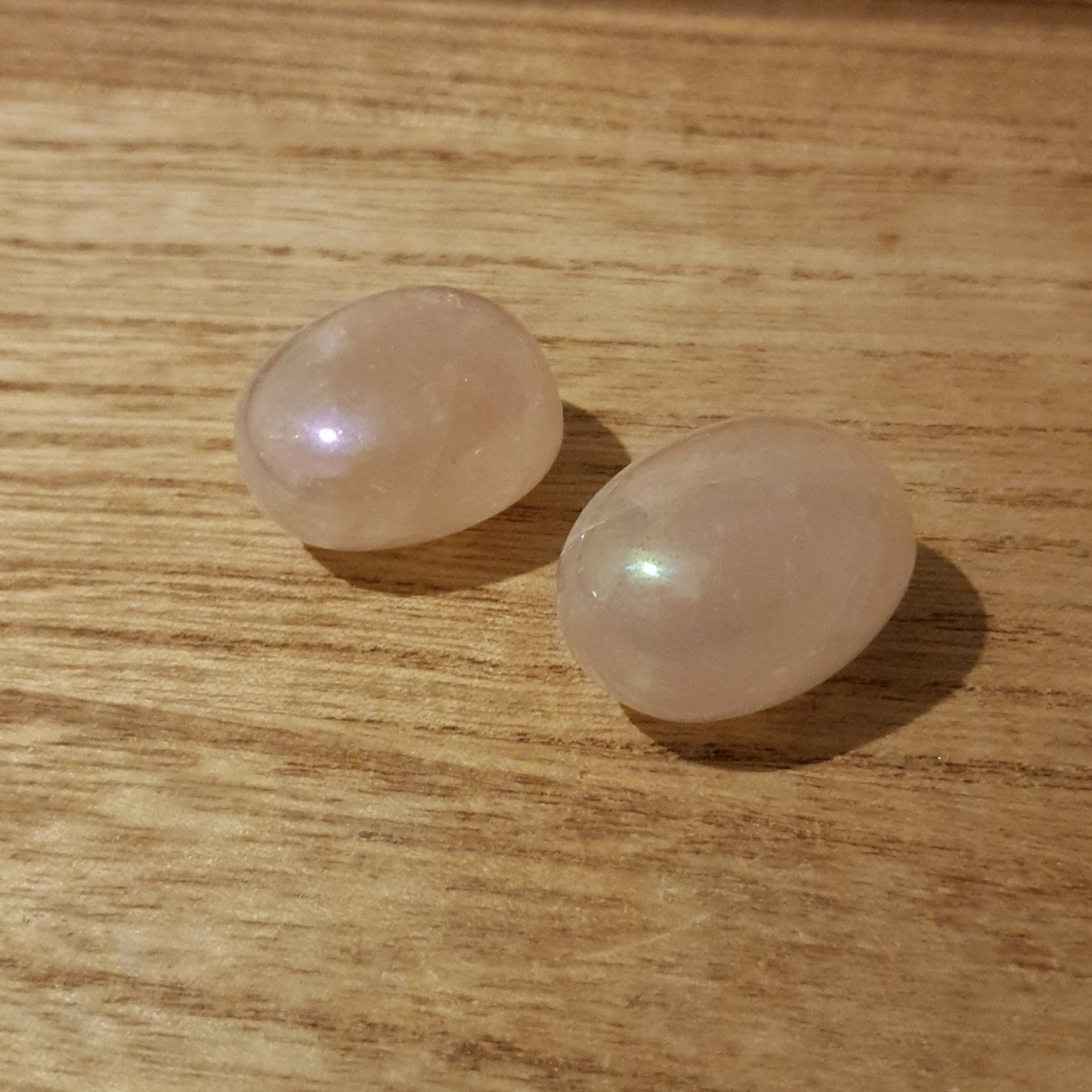 Aura Rose Quartz Large Tumble.