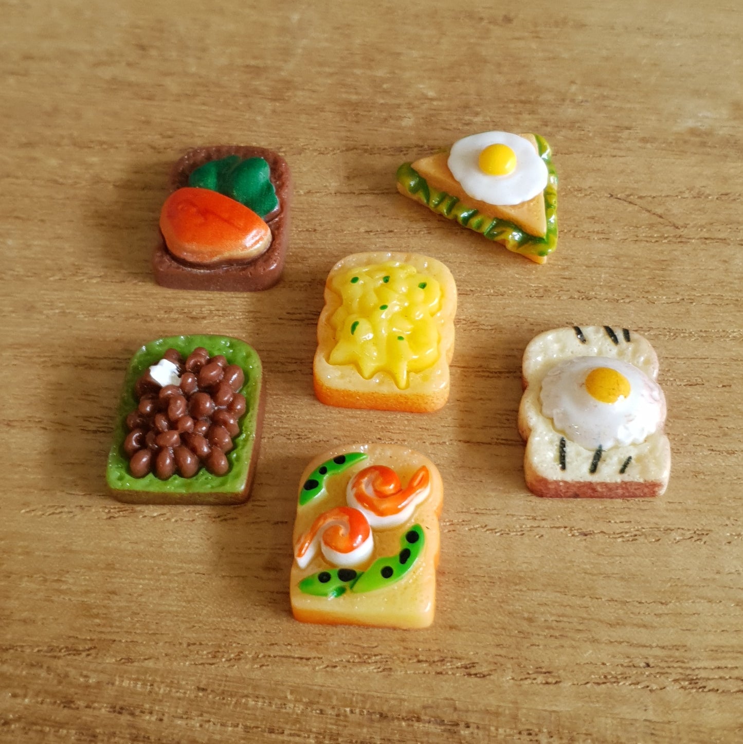 Miniature Food Sets. 6pcs.