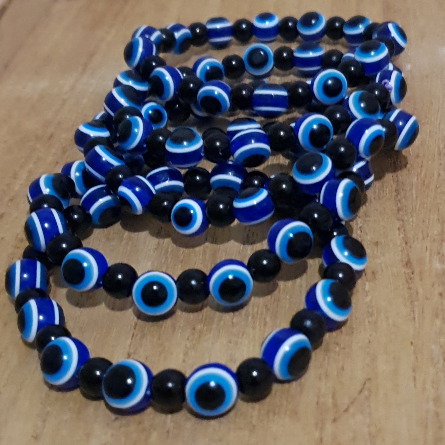 Evil Eye Acrylic Stretch Bracelet.