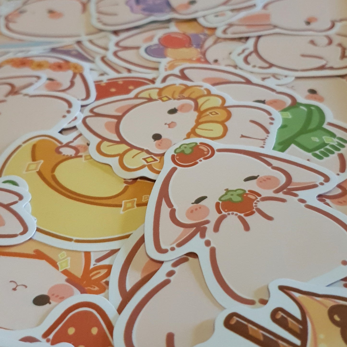 Bunny Rabbit Stickers. 10 Pack of Bunny Themed Stickers.
