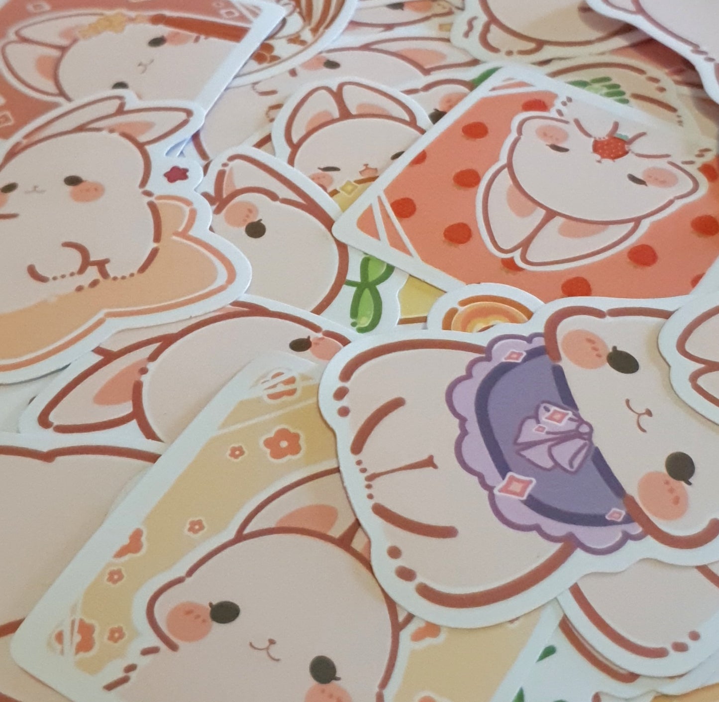 Bunny Rabbit Stickers. 10 Pack of Bunny Themed Stickers.