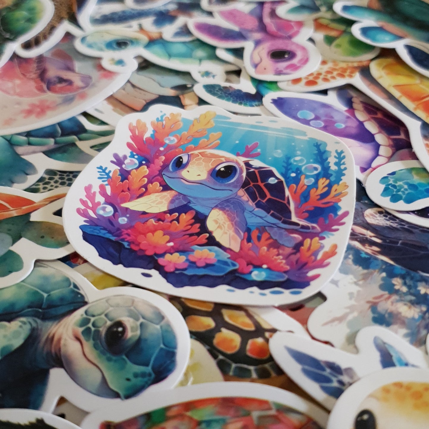 Terrific Turtle Stickers. 10 Packs of Turtle Themed Stickers.