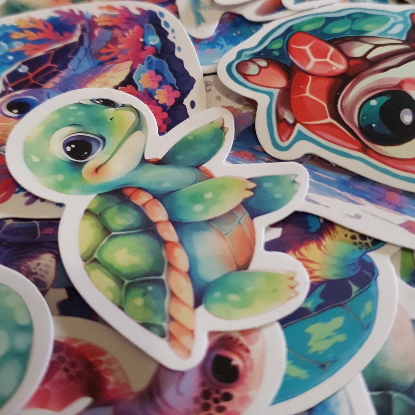 Terrific Turtle Stickers. 10 Packs of Turtle Themed Stickers.