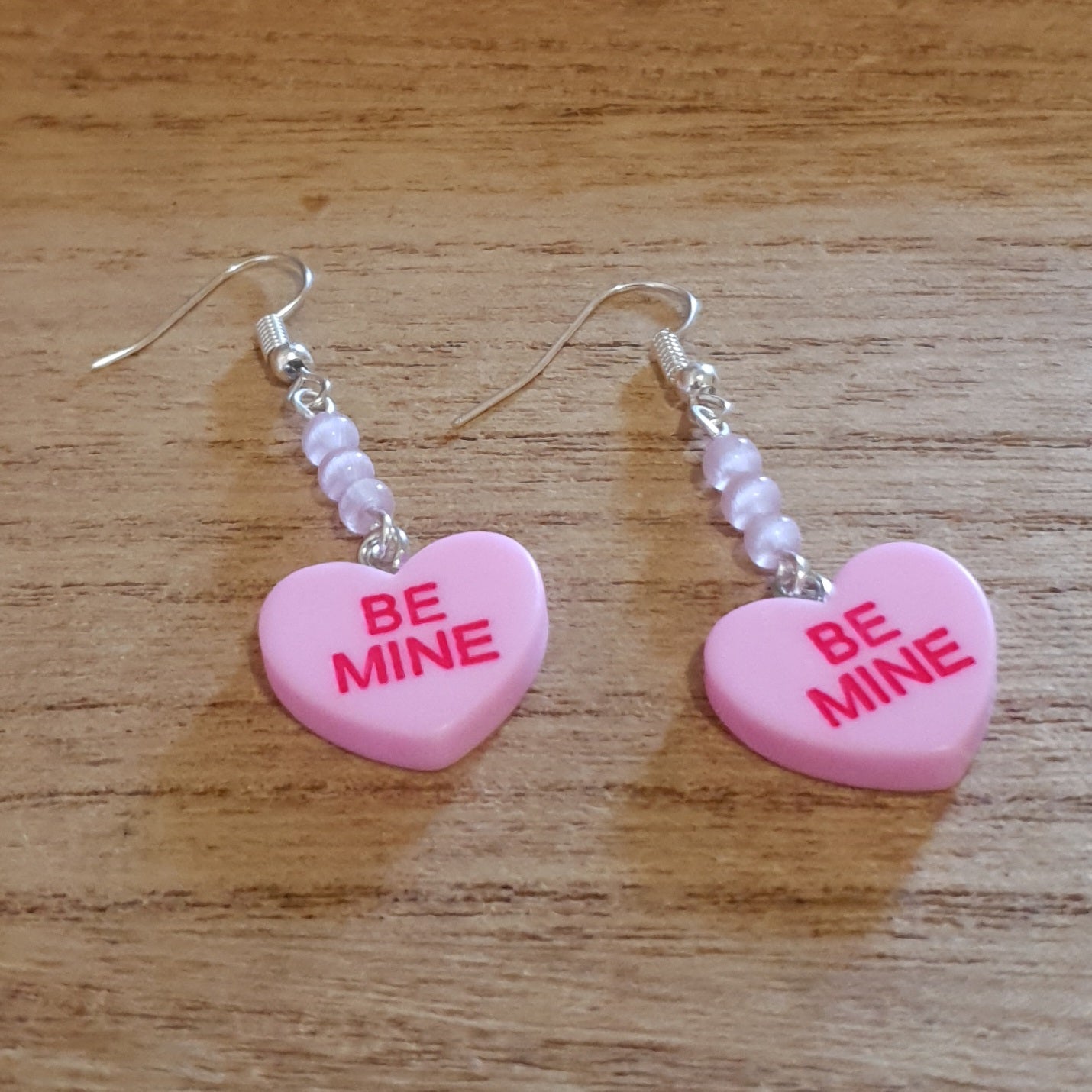 Be Mine Valentine's Earrings. Assorted Material Be Mine Earrings.