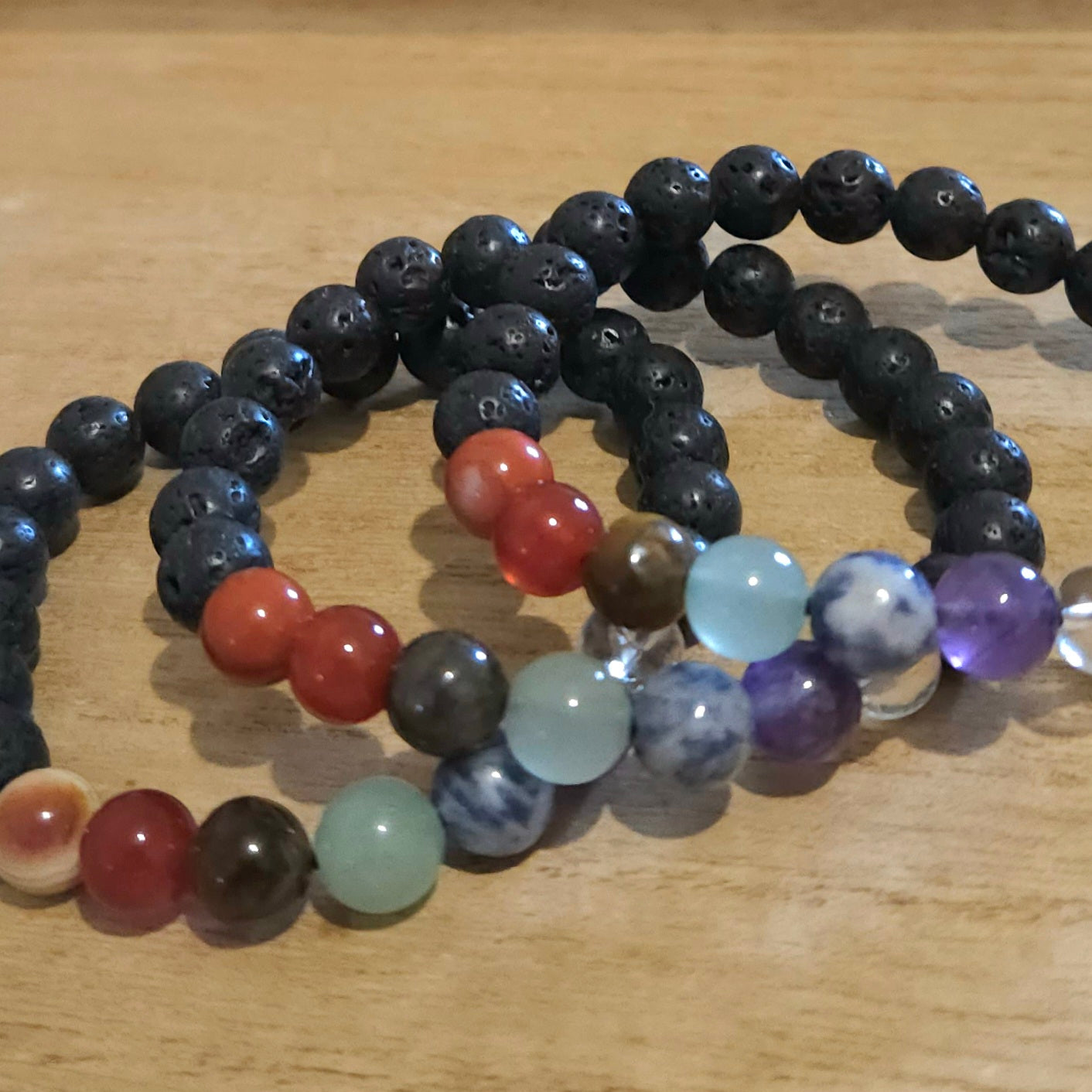Chakra with Lava Stone Bracelet.