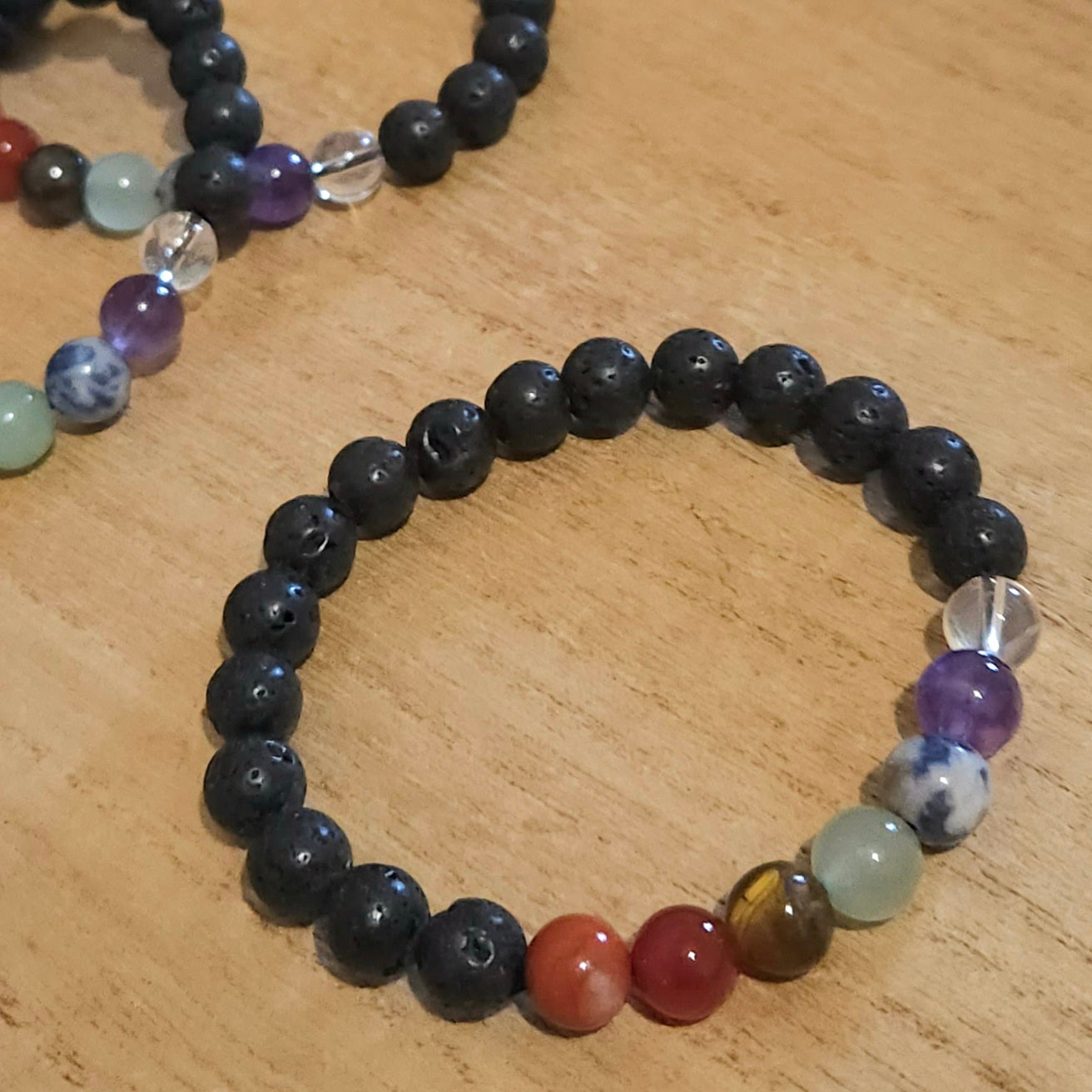 Chakra with Lava Stone Bracelet.