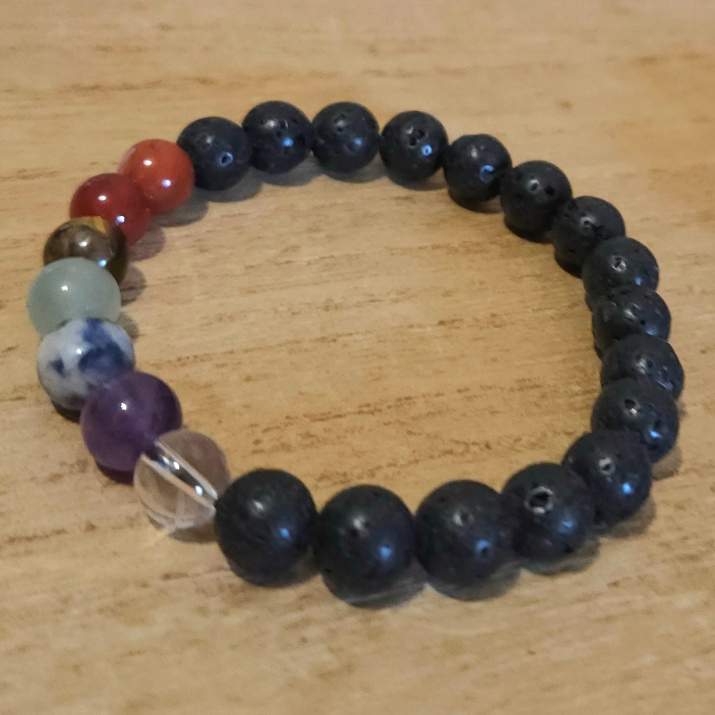 Chakra with Lava Stone Bracelet.