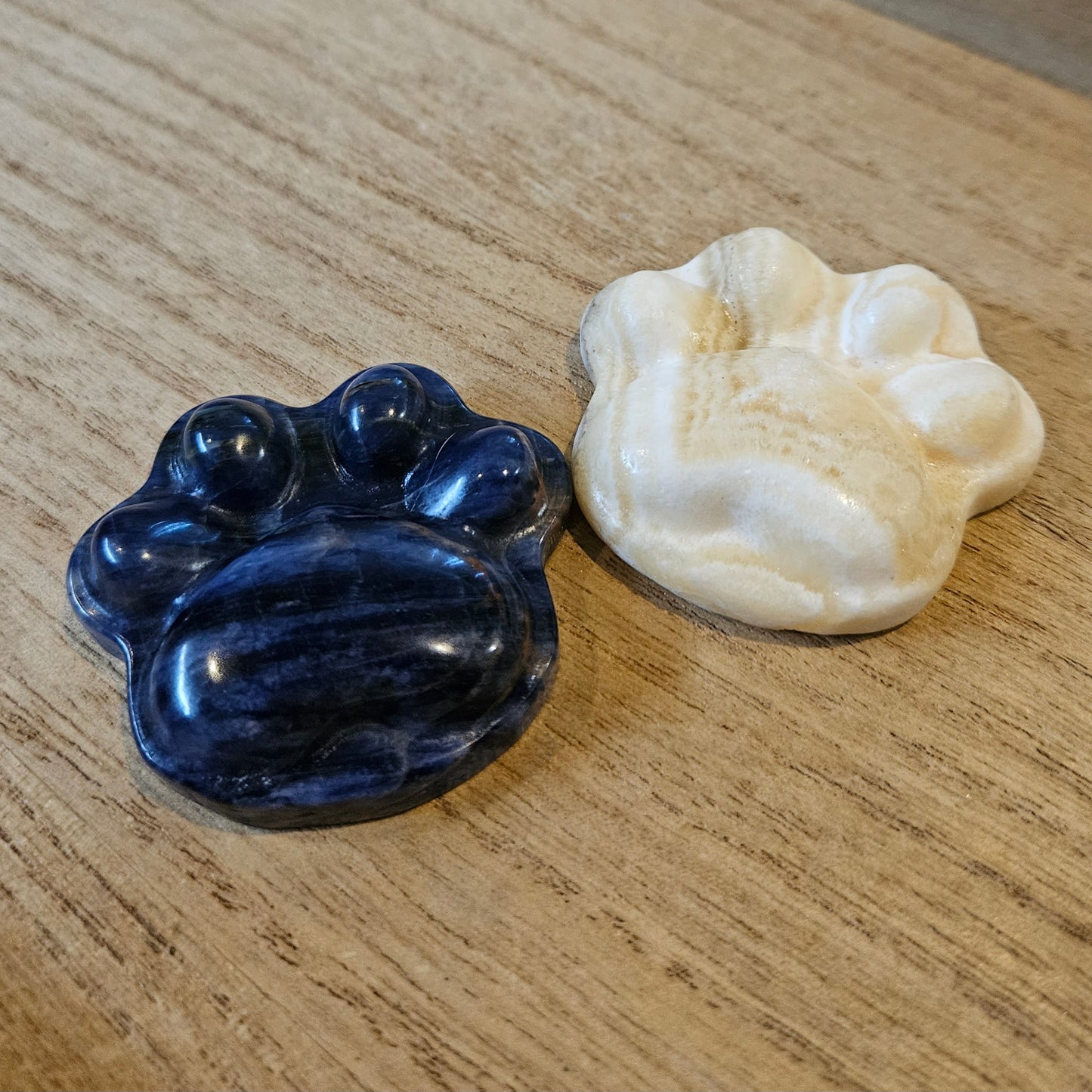Sodalite & Banded Calcite Puffy Paw.