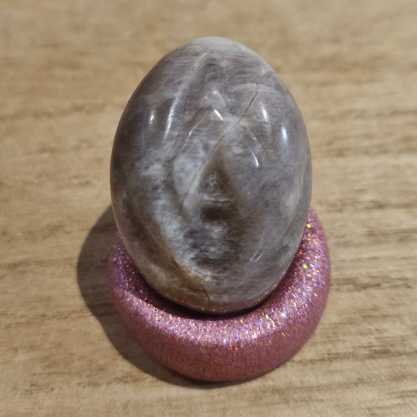 Black Moonstone & Sunstone Egg Vagina.