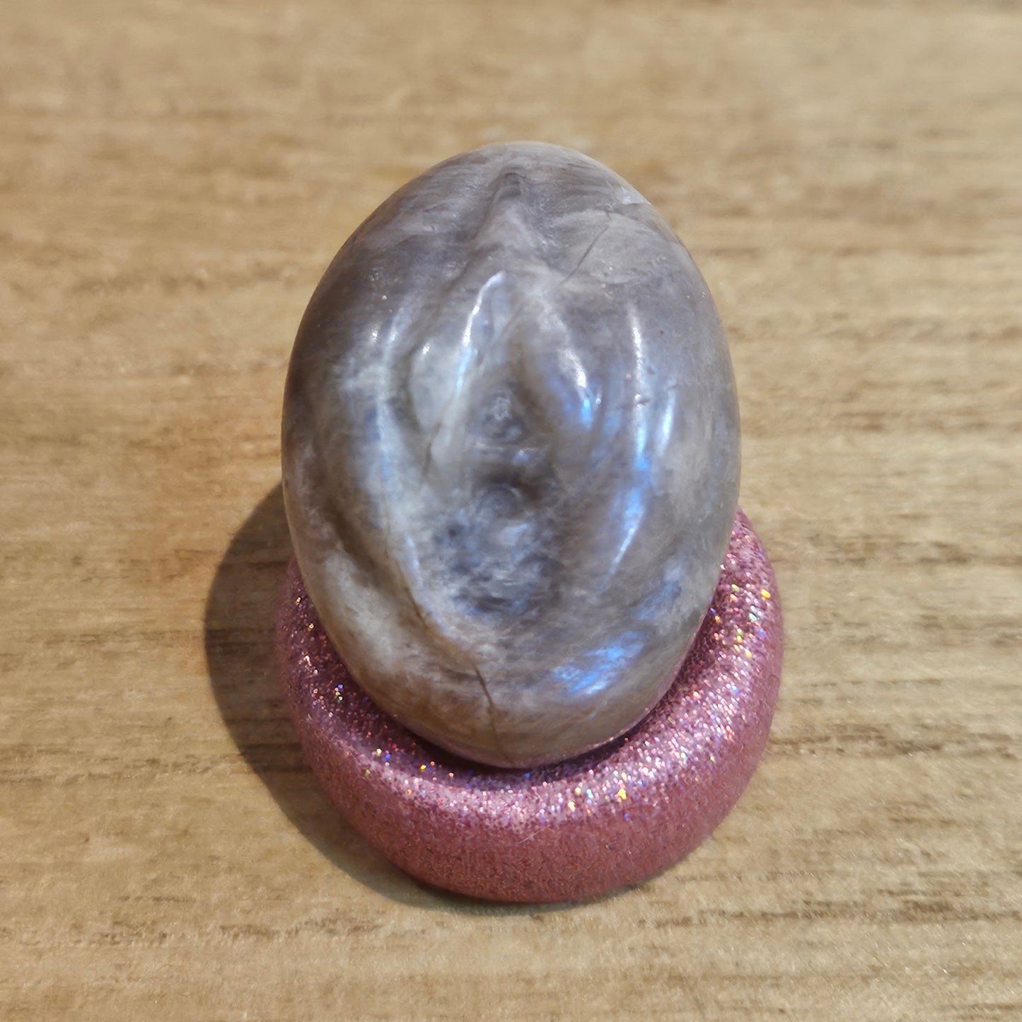 Black Moonstone & Sunstone Egg Vagina.