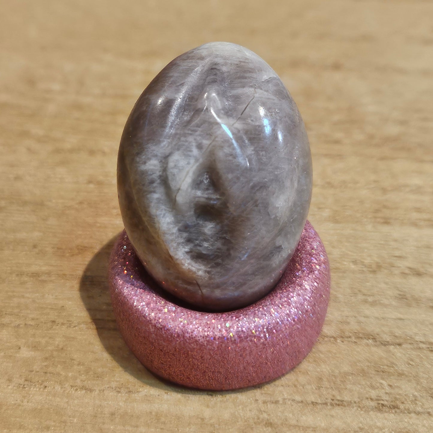 Black Moonstone & Sunstone Egg Vagina.