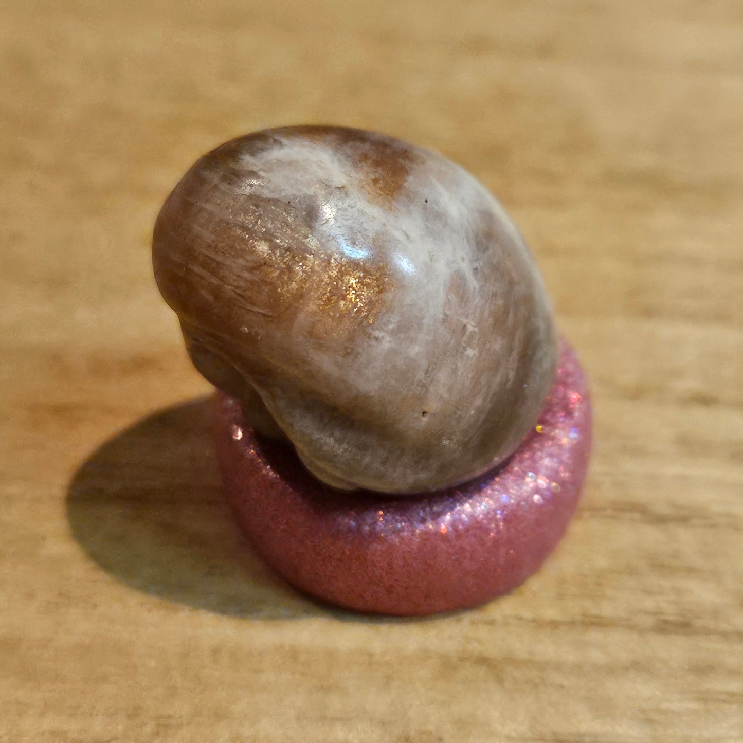Black Moonstone & Sunstone Egg Vagina.