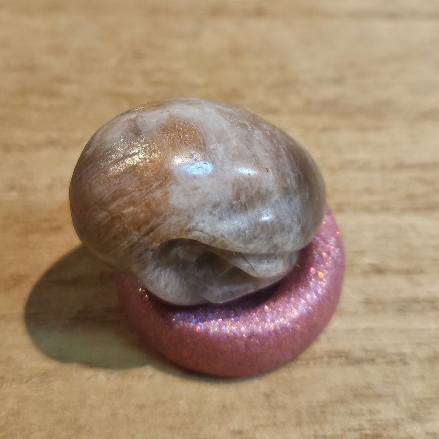 Black Moonstone & Sunstone Egg Vagina.