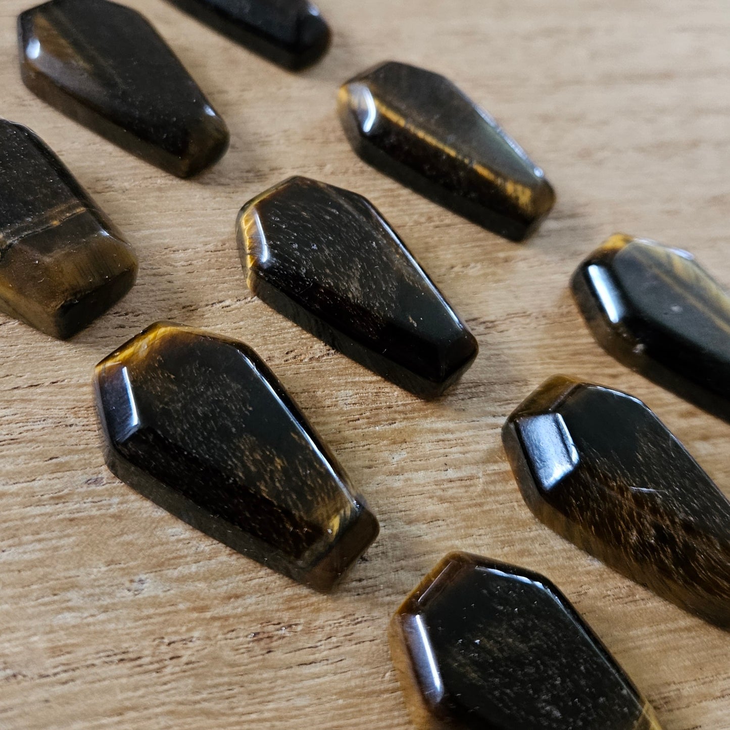 Tigers Eye Mini Coffin.