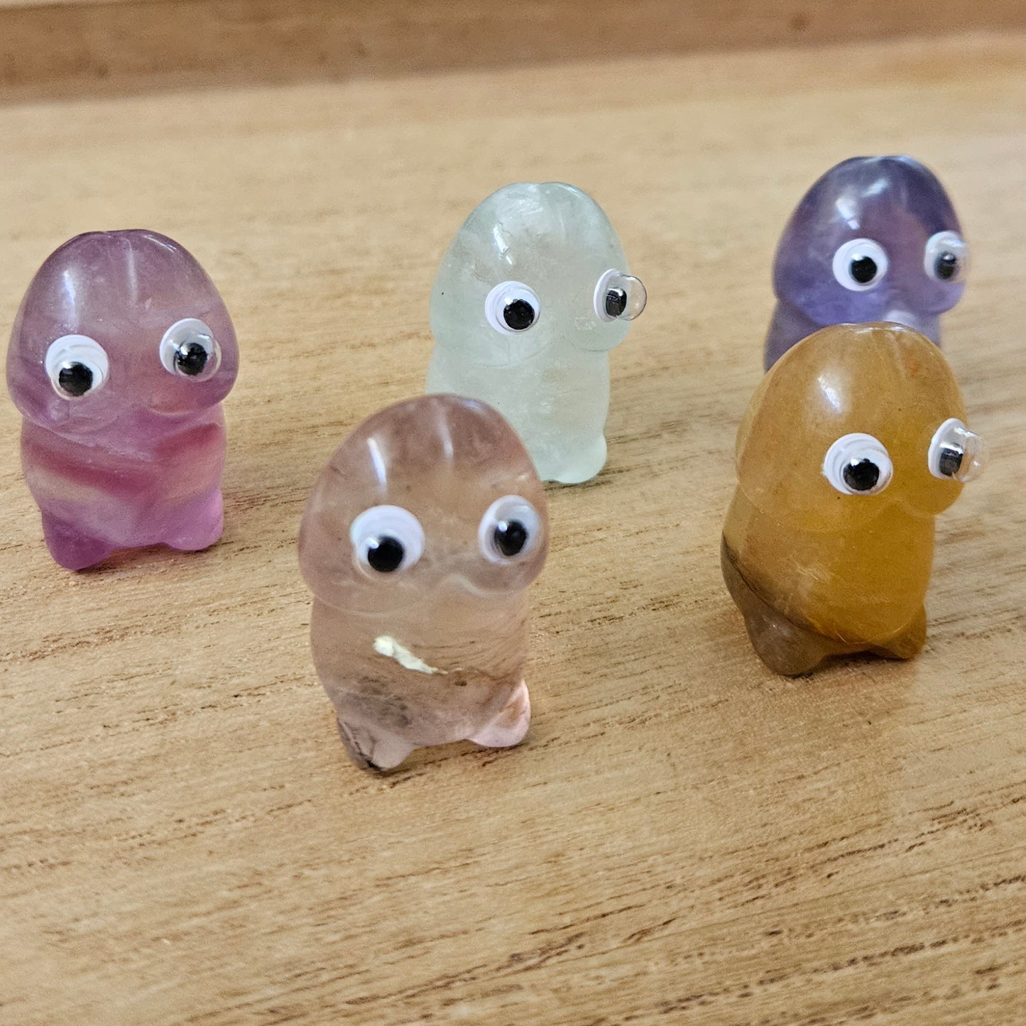 Fluorite Boggly Eye Ding Ding Carving.