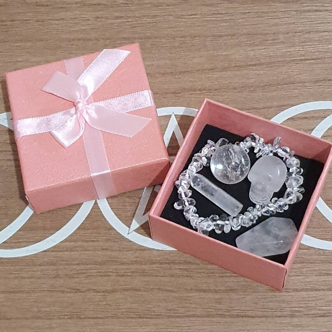 Clear Quartz Crystal Gift Pack. Mix of Assorted Clear Quartz Crystals.