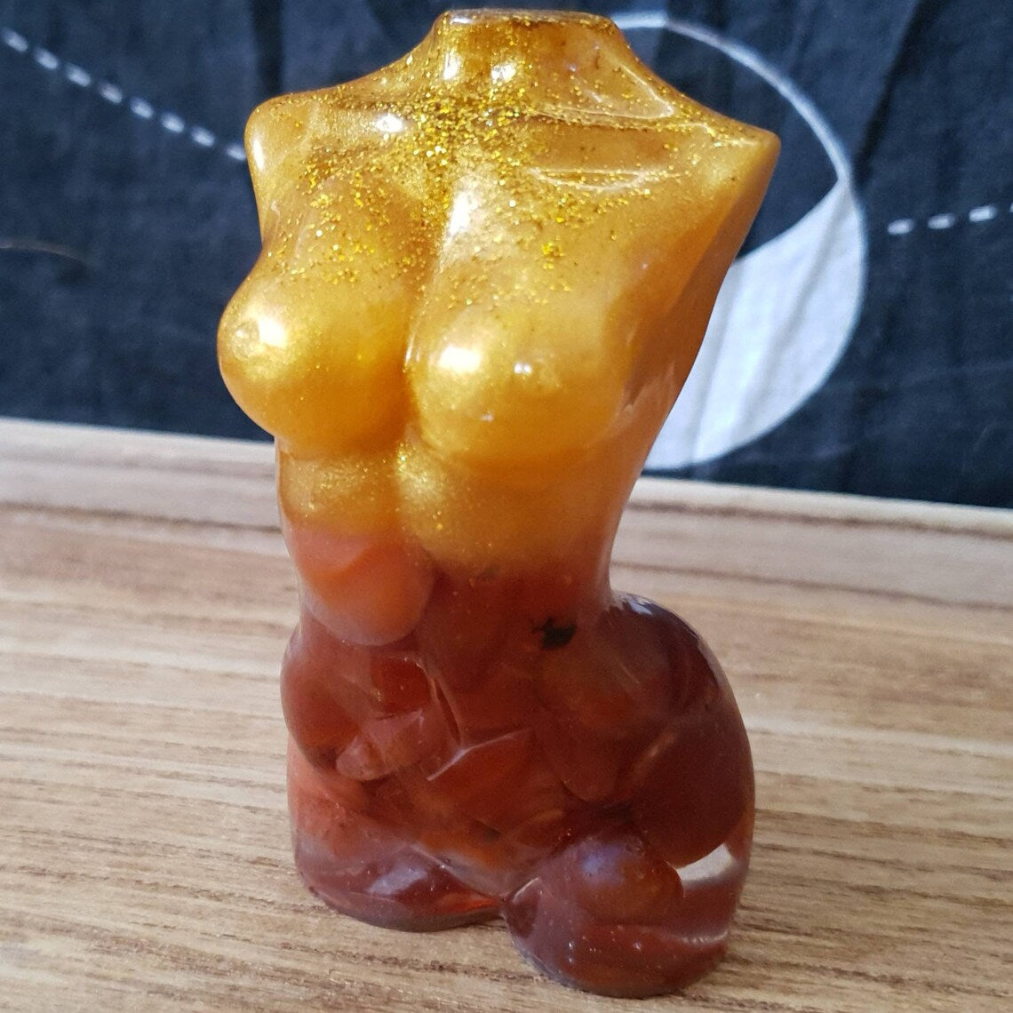 Carnelian Crystal Chip Lady Bodice.