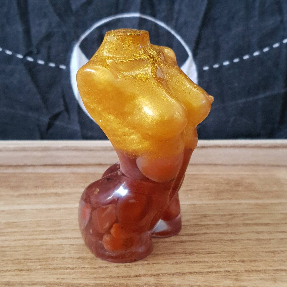 Carnelian Crystal Chip Lady Bodice.