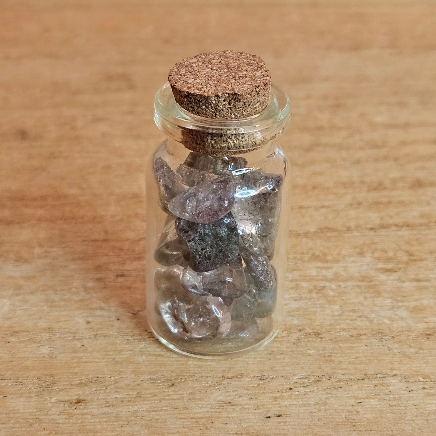 Garden Quartz Crystal Chip Jar.