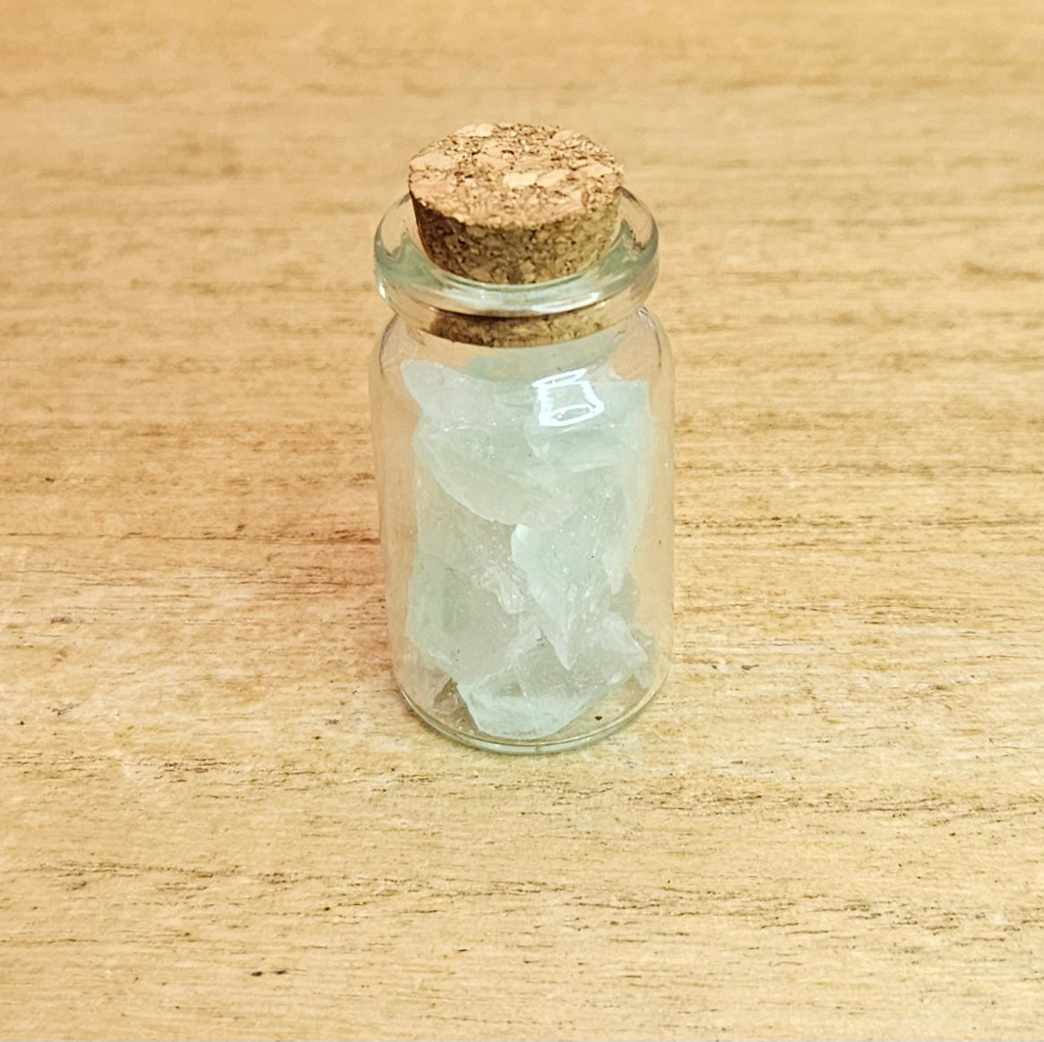 Green Fluorite Crystal Chip Jar.