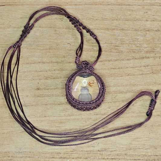 Garden Quartz Owl Necklace.