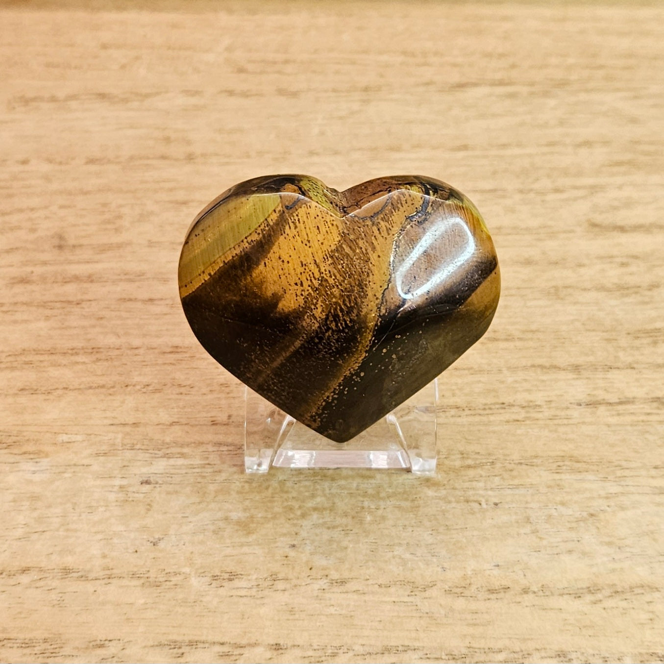 Tigers Eye Heart Carving. *Sold Separately*