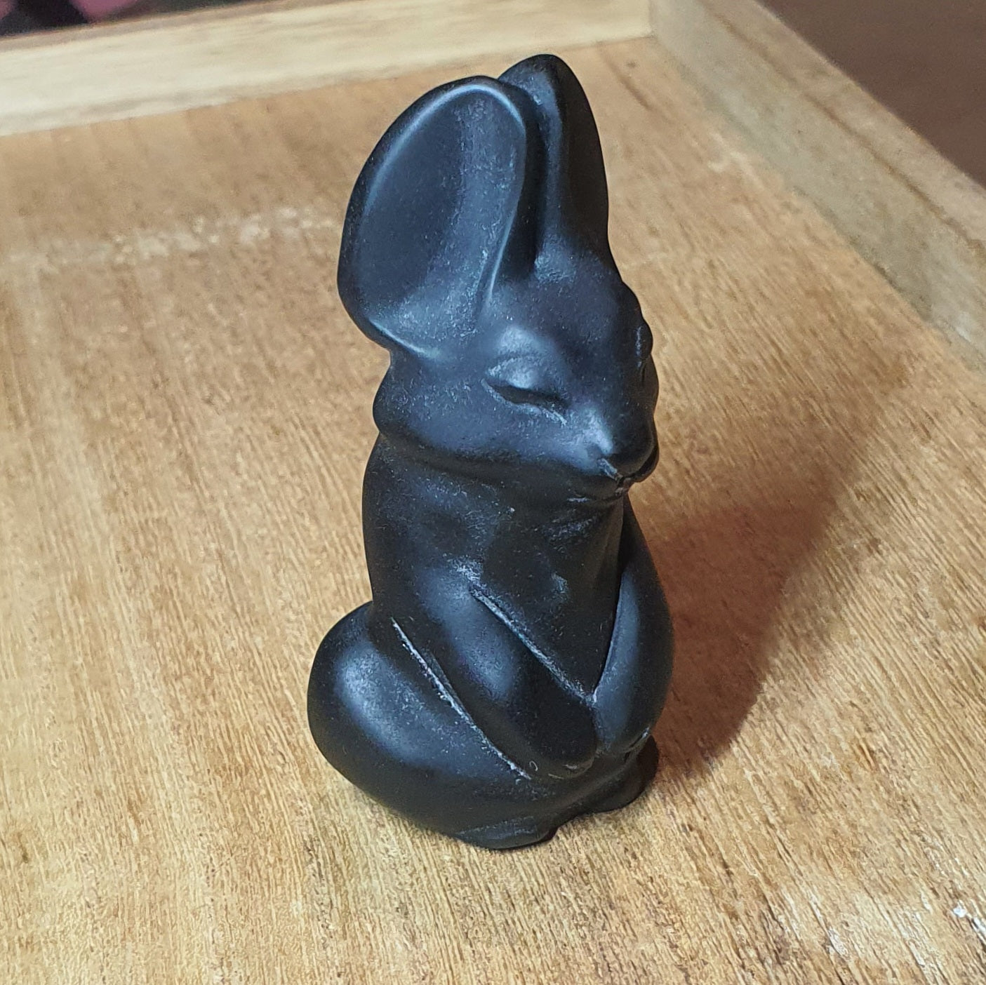 Not So Innocent Bunny Rabbit Crystal Carving.