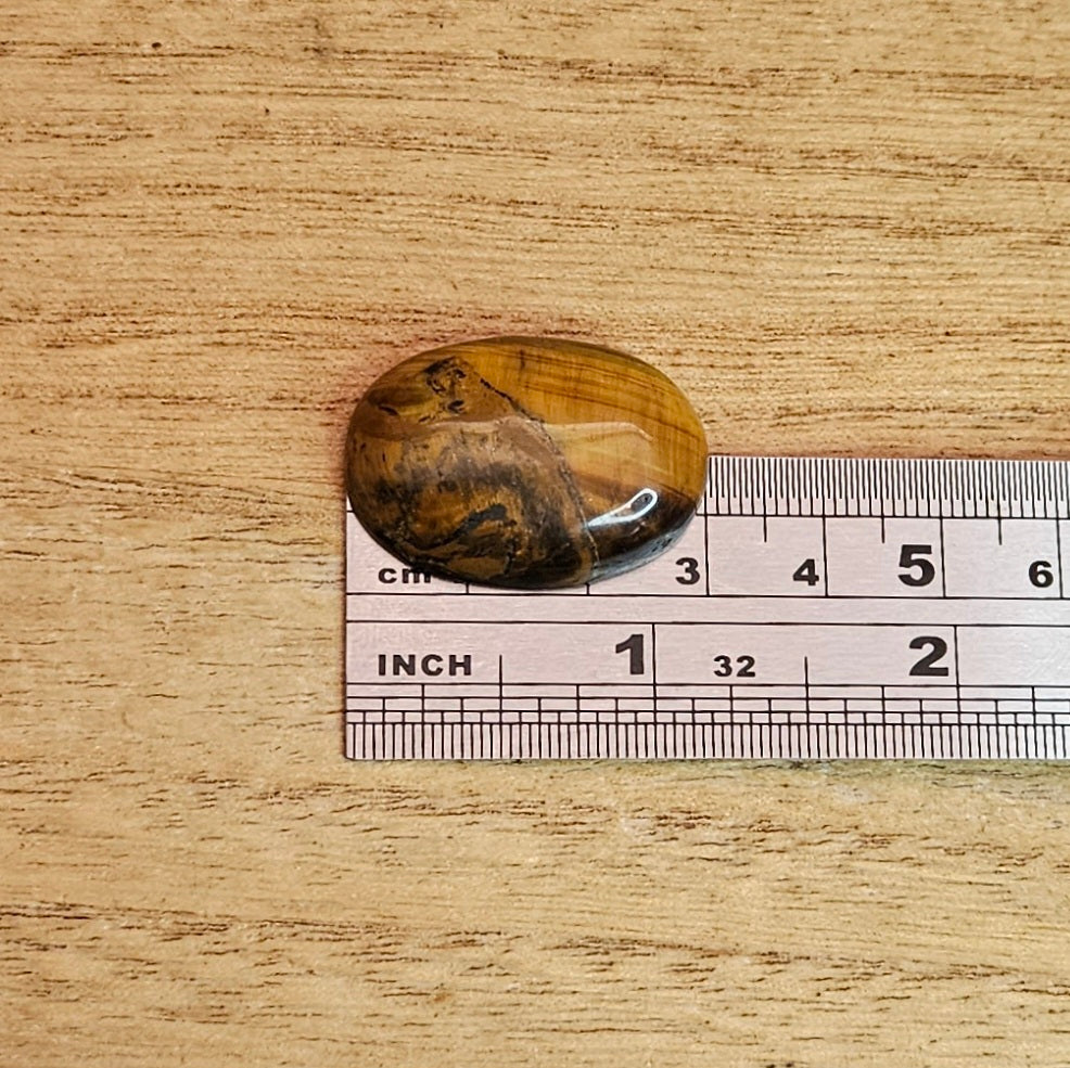 Tiger's Eye Oval Cabochon.