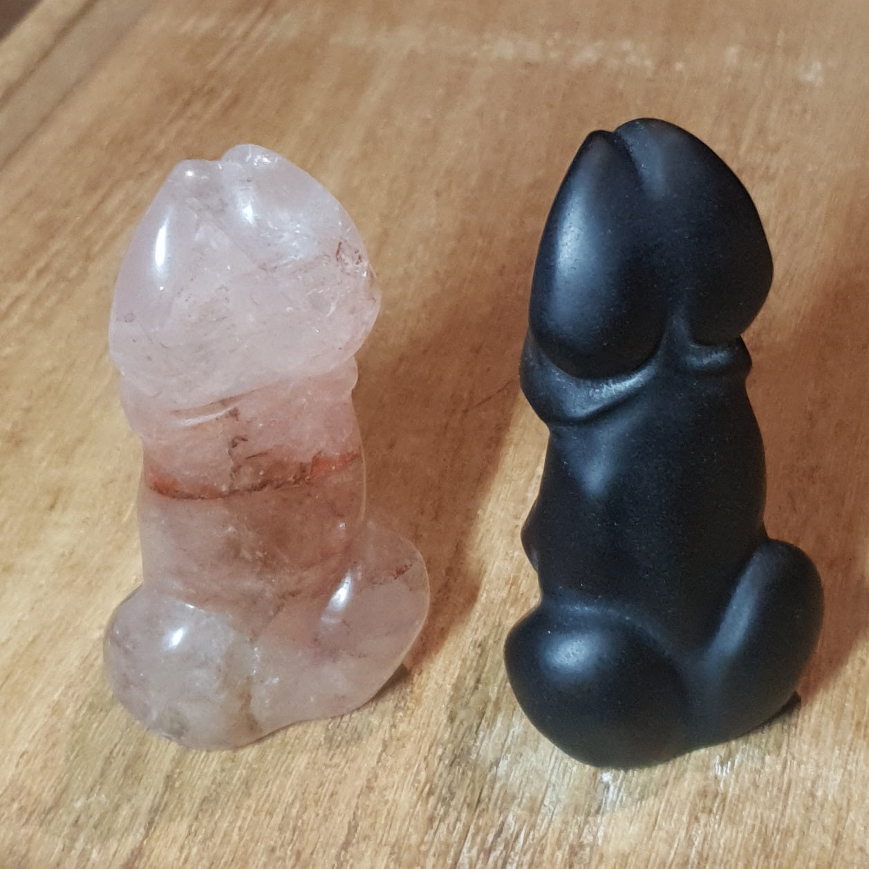 Not So Innocent Bunny Rabbit Crystal Carving.