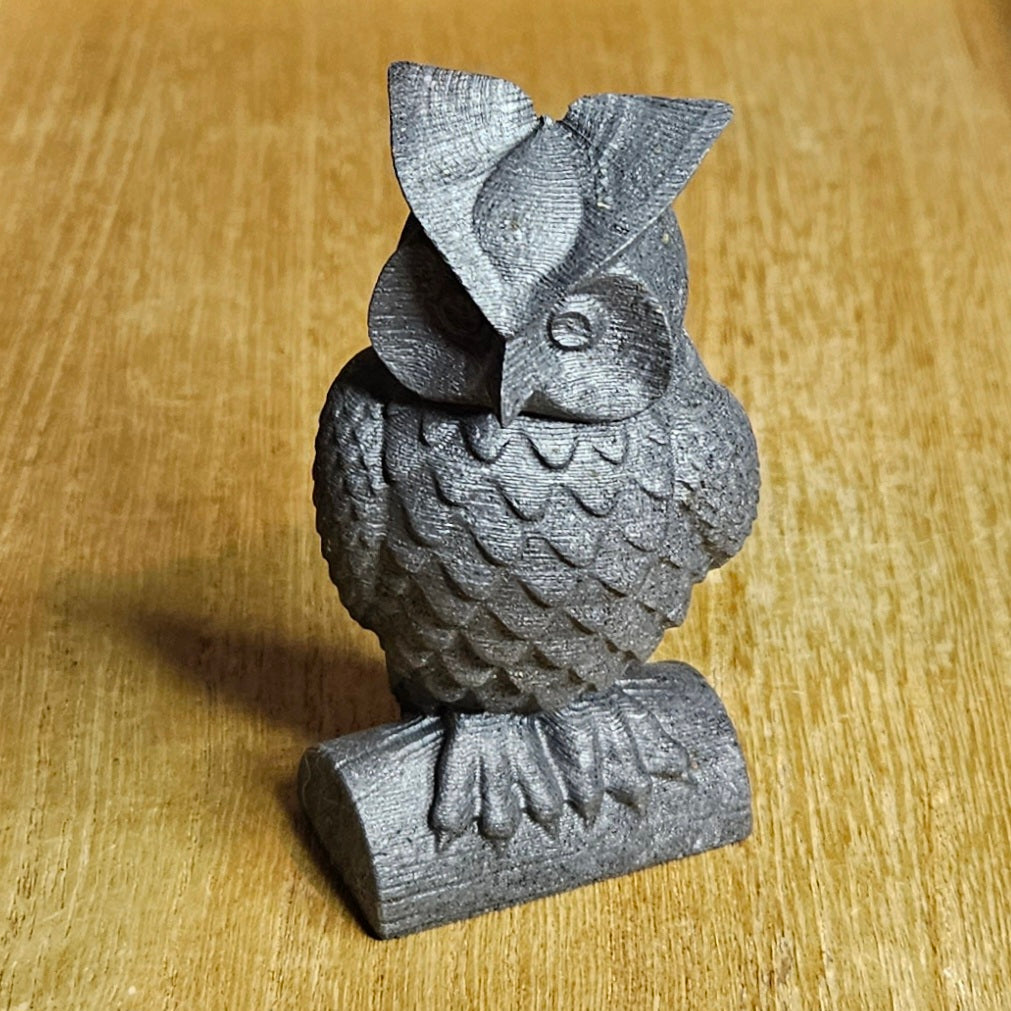 Shungite Owl Carving.