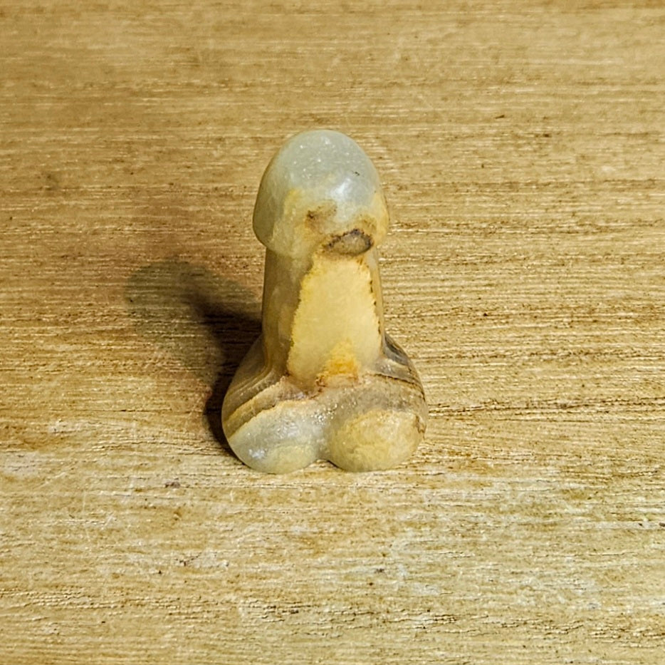 Blue Onyx Willy Carving. *Sold Separately*