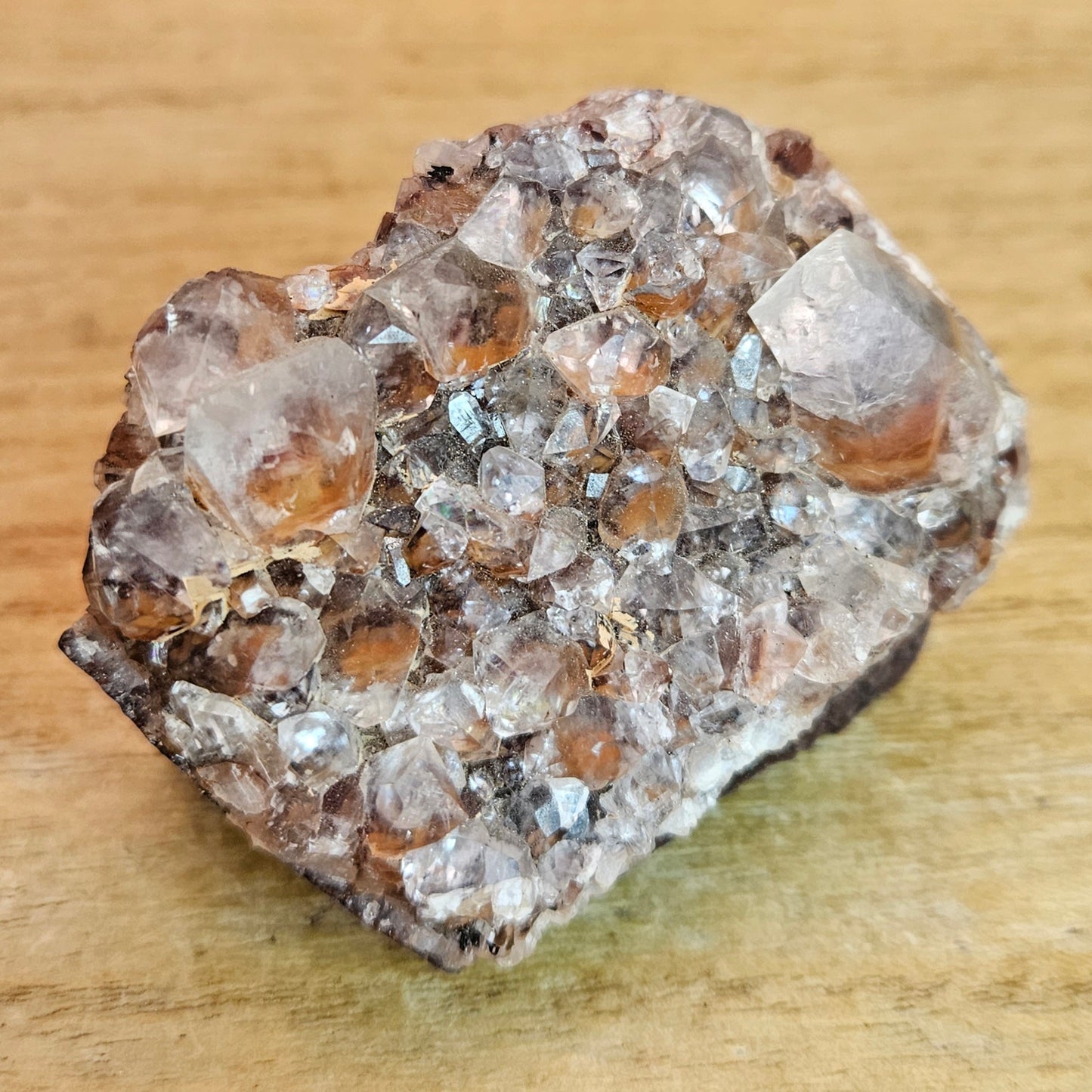 Red Phantom Quartz Cluster.