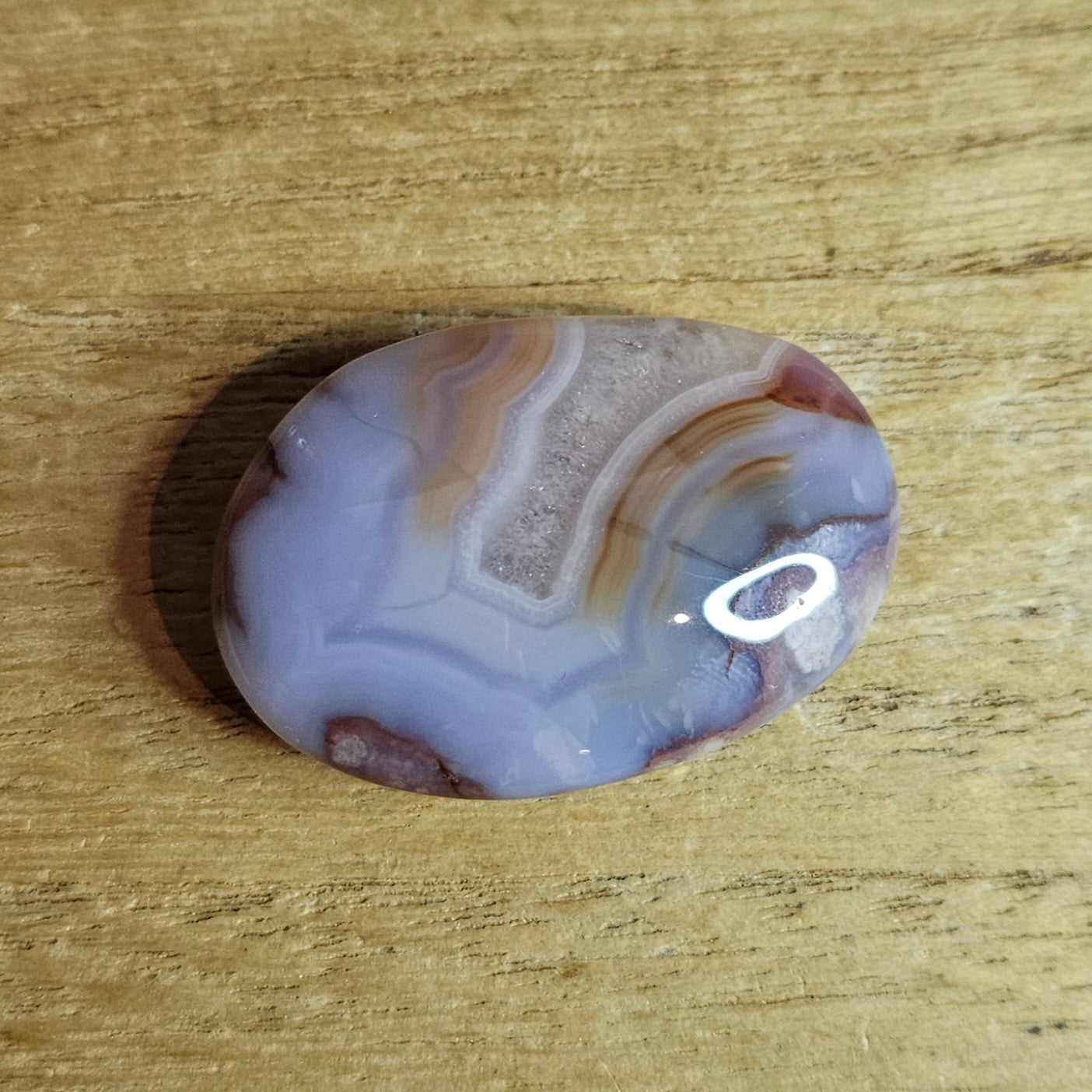 Agate & Quartz Palmstone.