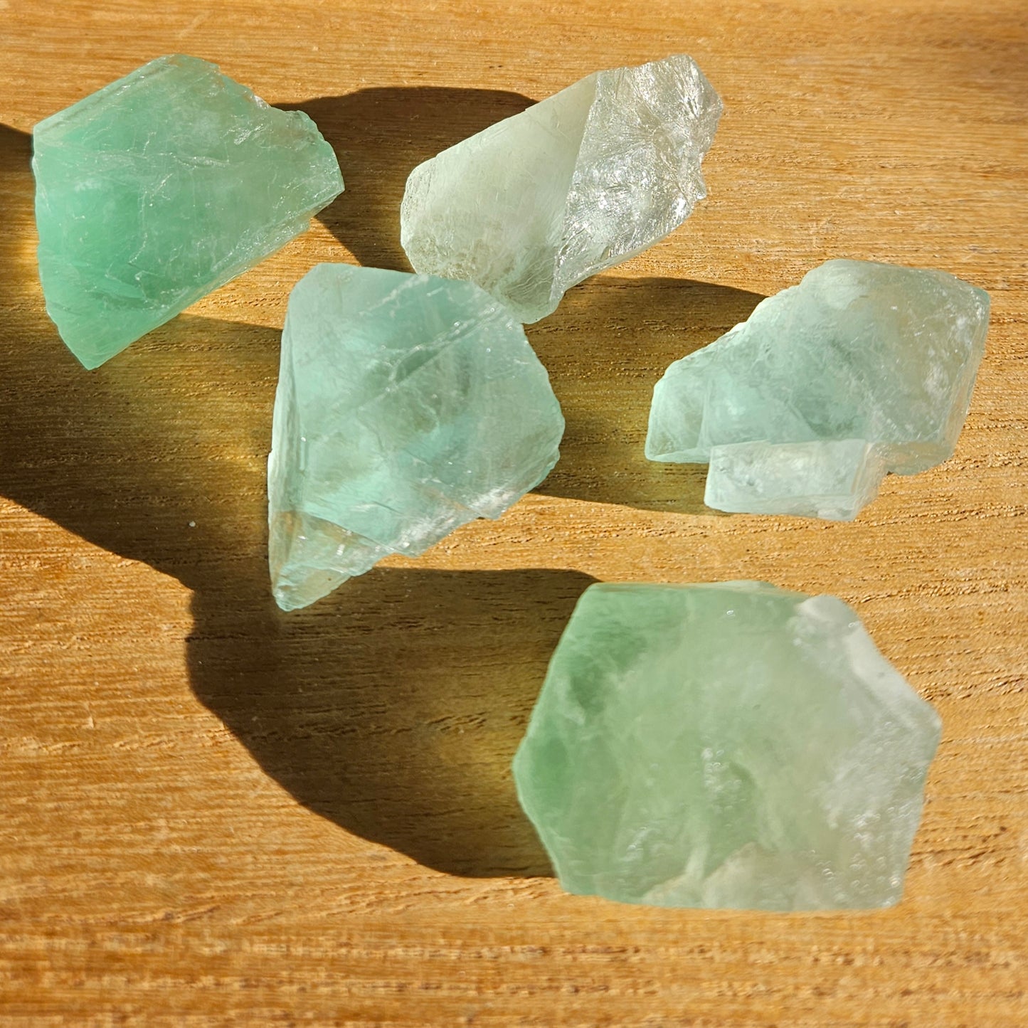 Green Fluorite Raw.