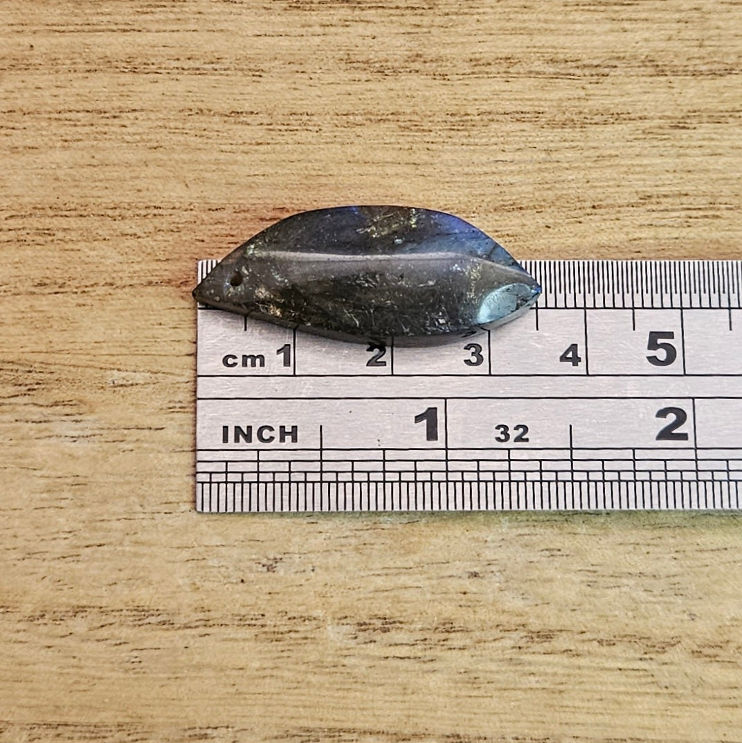 Labradorite Cabochon. *Pre Drilled*