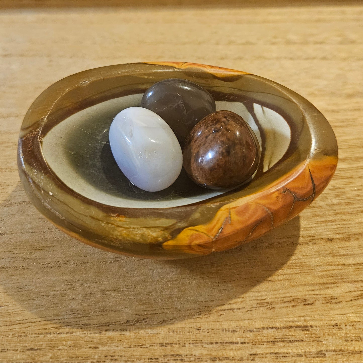 Polychrome Jasper Bowl.