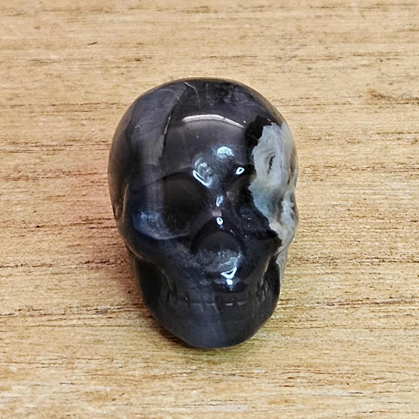 Volcano Agate Skull Carving. *Sold Separately*.