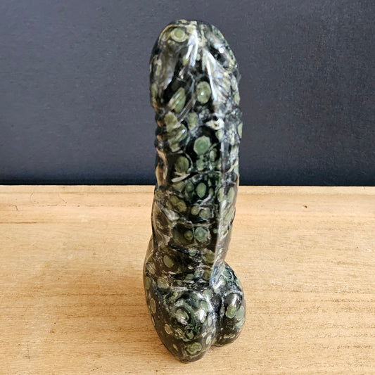 Kambaba Jasper Cock Carving.