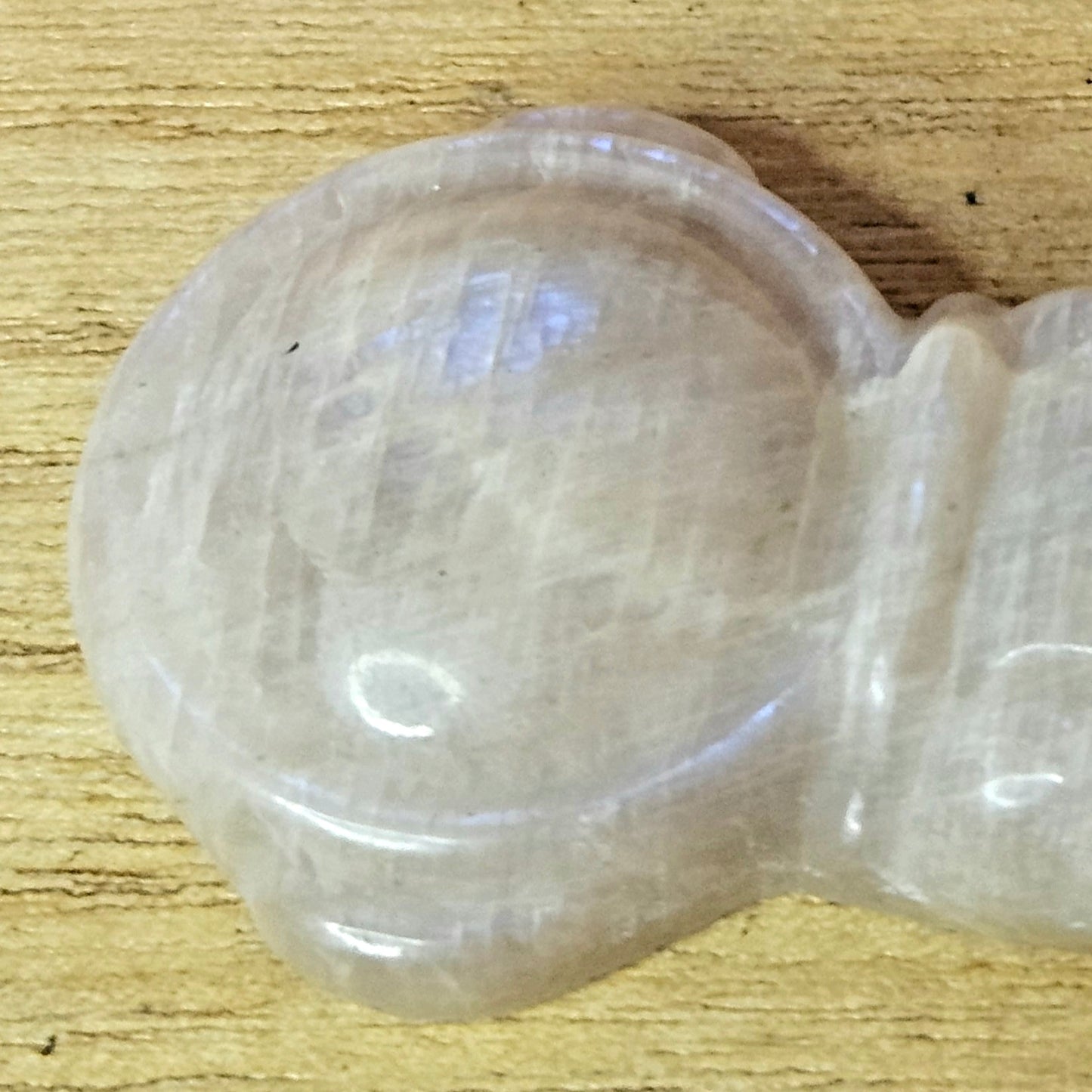Blue Moonstone Astronaut Carving.