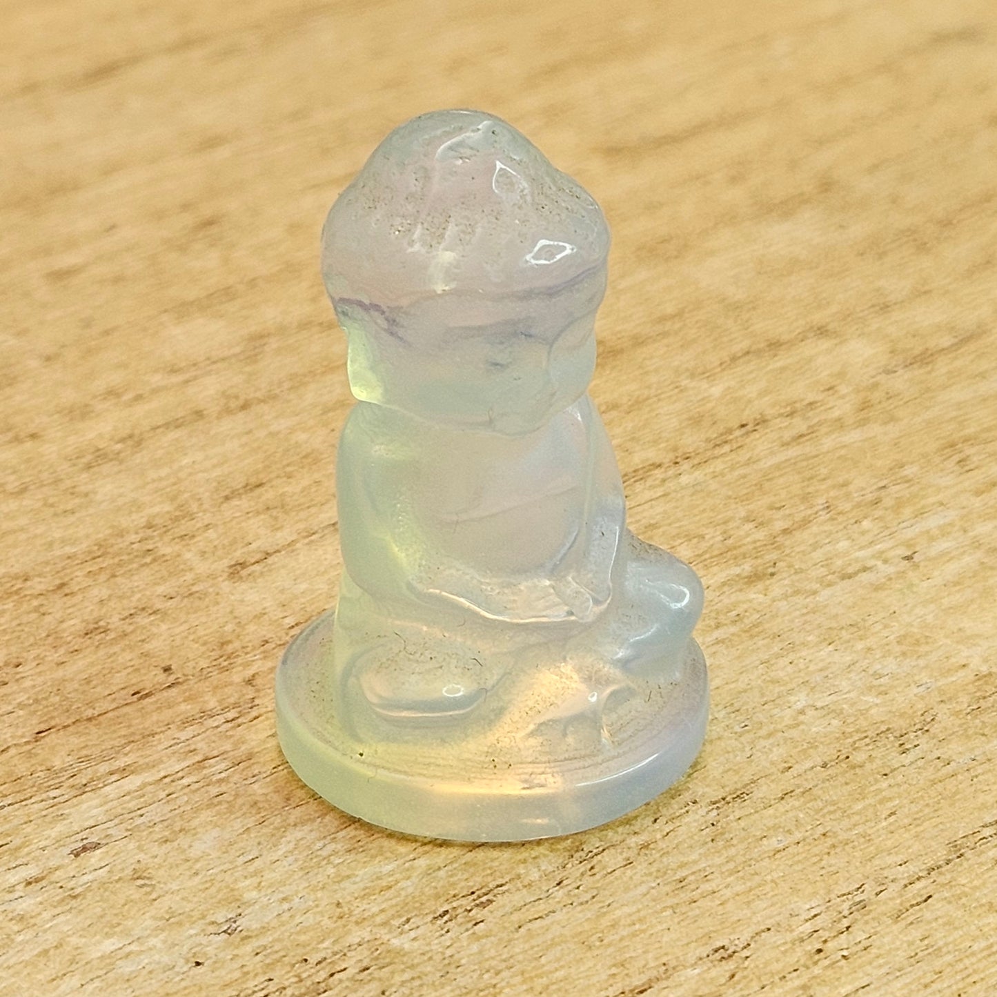 Opalite Shaka Buddha Carving.