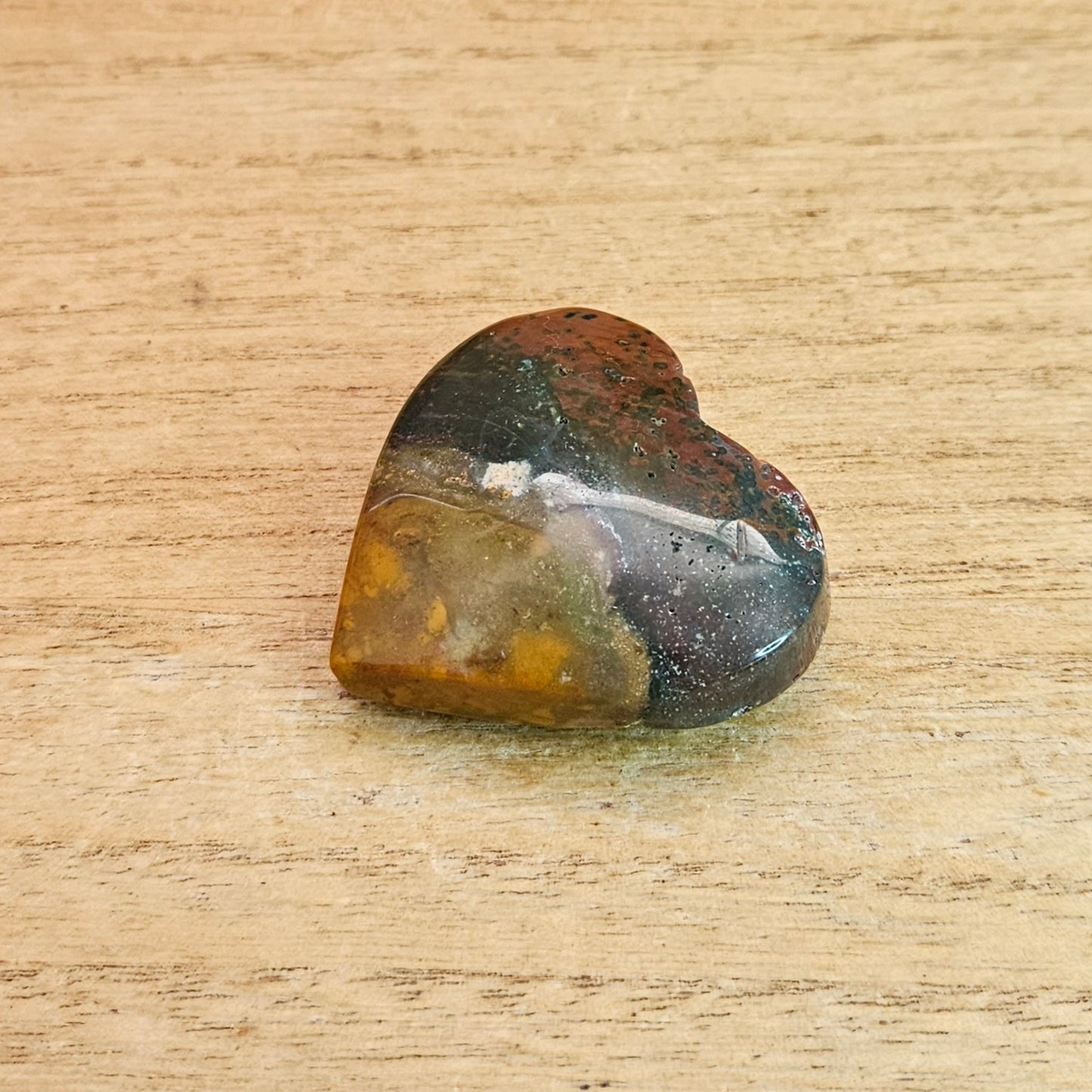 Fancy Jasper Heart Carving.