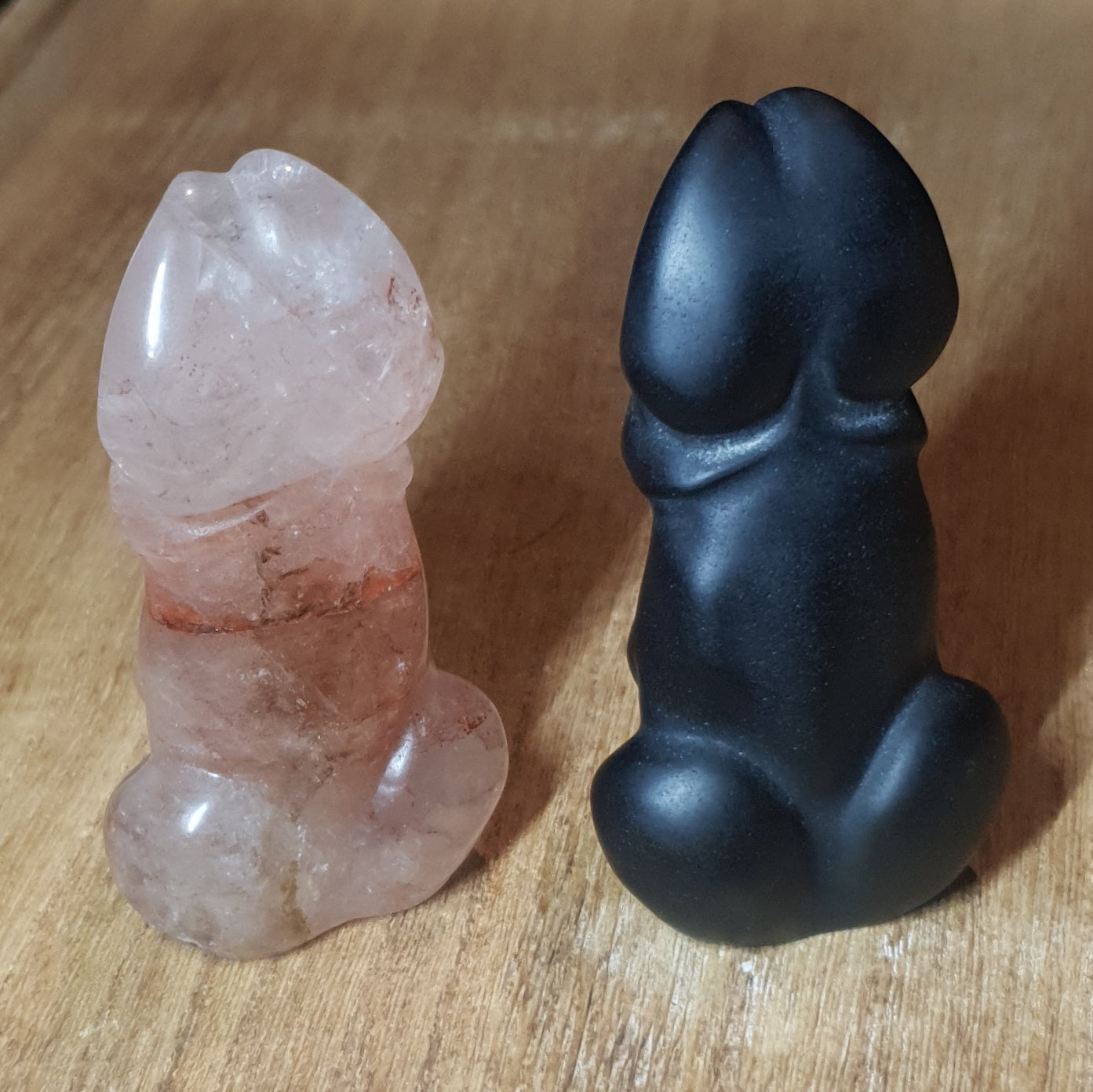 Not So Innocent Bunny Rabbit Crystal Carving.