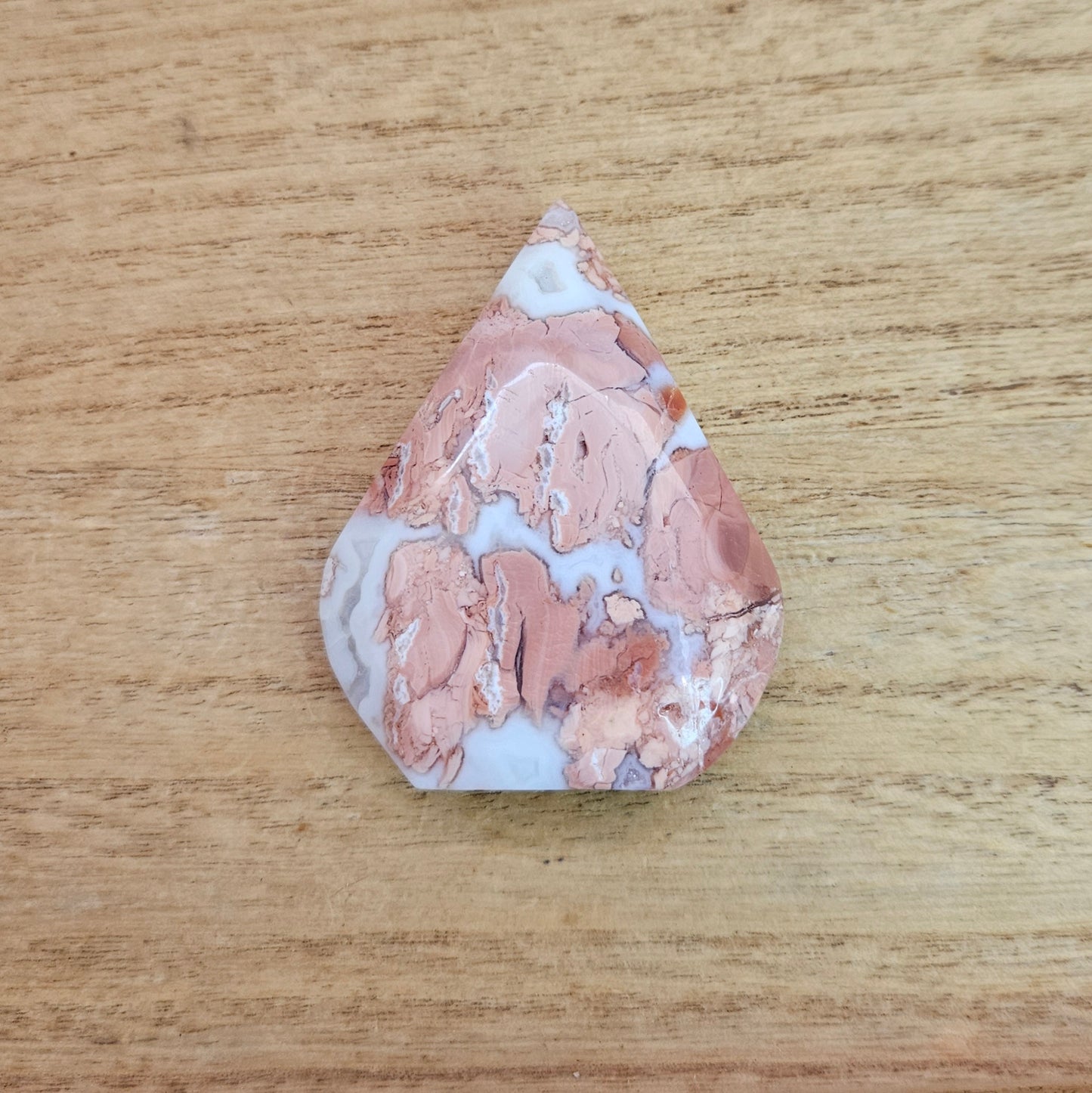 Pink Cotton Candy Agate Flame.