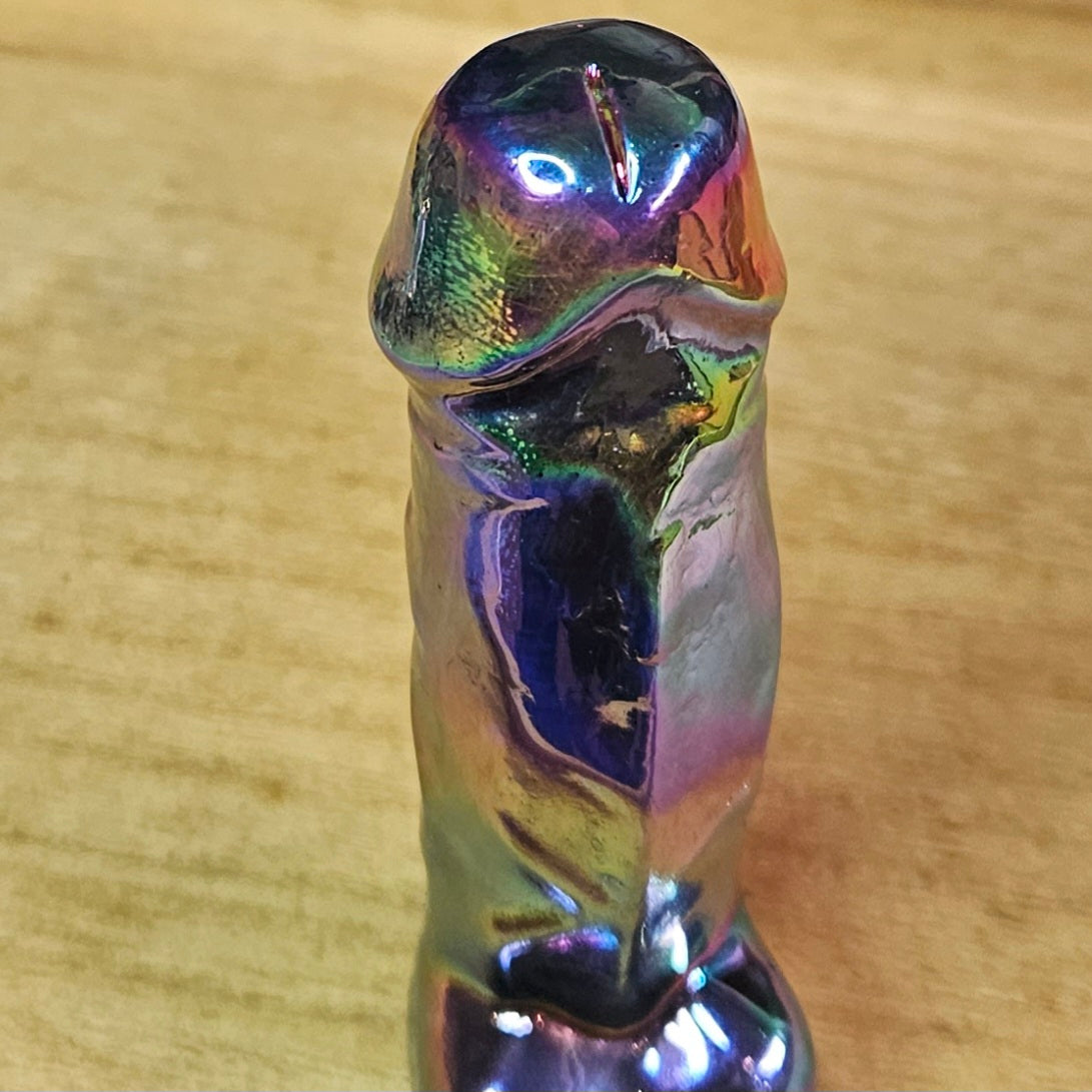 Aura Coated Sodalite Dick Carving.
