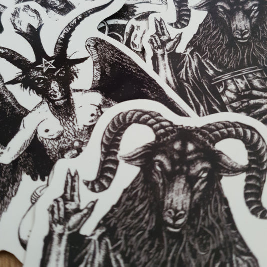 Baphomet Dark Lord Sticker.